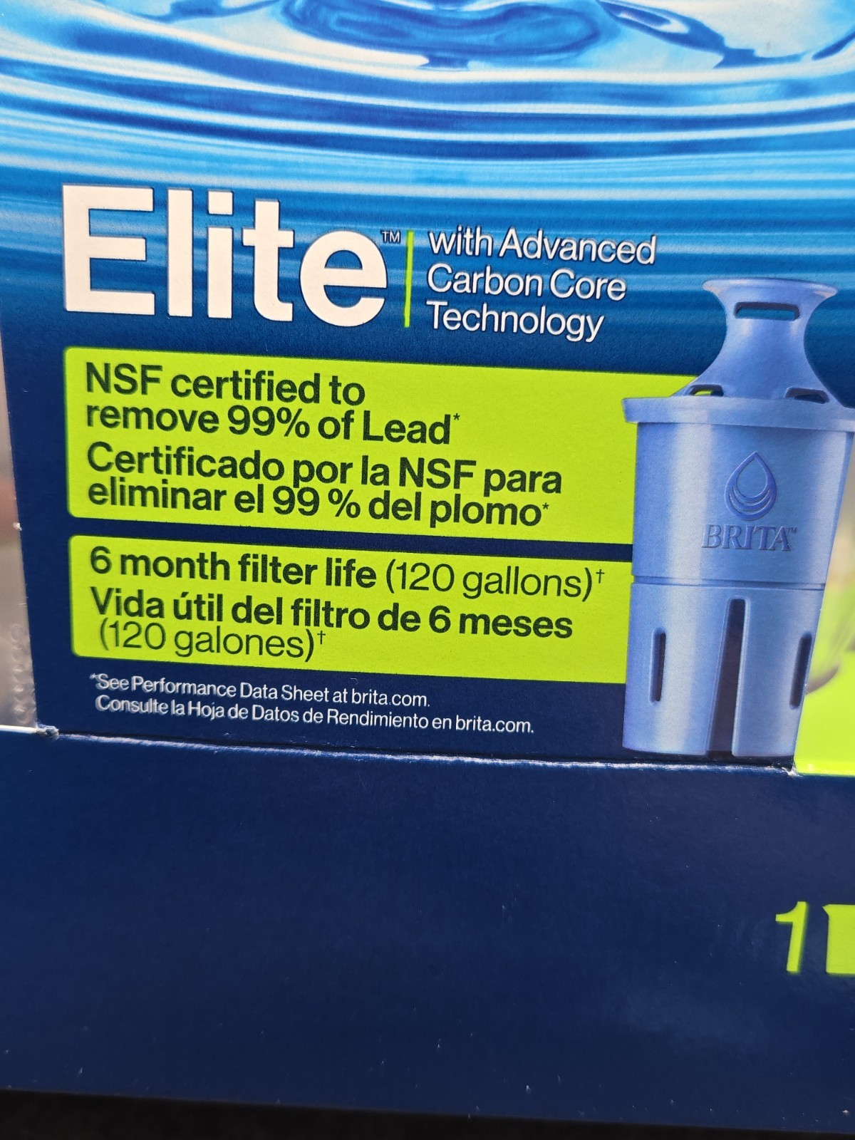 Brita Elite Large 10 Cup Water Filter Pitcher 6 Month Filter NEW SEALED