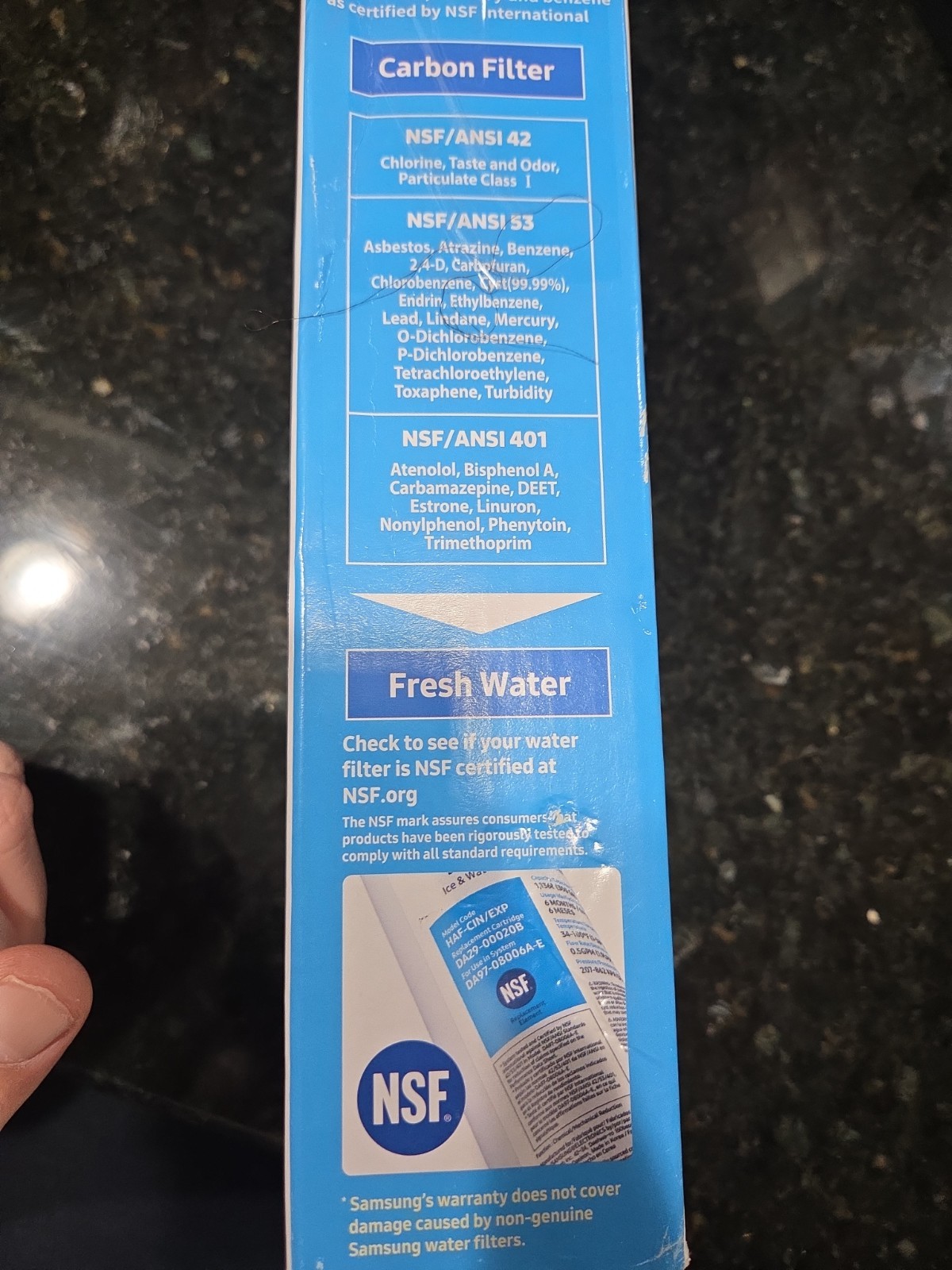 Samsung DA29-00020B Refrigerator Water Filter – 2 Pack