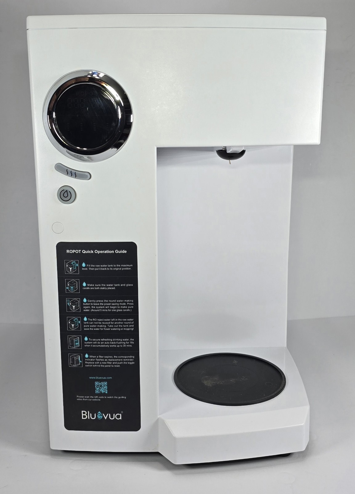 Bluevua RO100ROPOT-Countertop RO Water Filter Purification*ONLY MAIN UNIT*