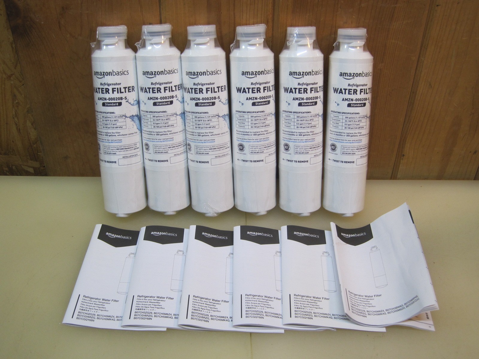 (6 pack) DA29-00020B Refrigerator Water Filter, Replacement for Samsung HAF-CIN