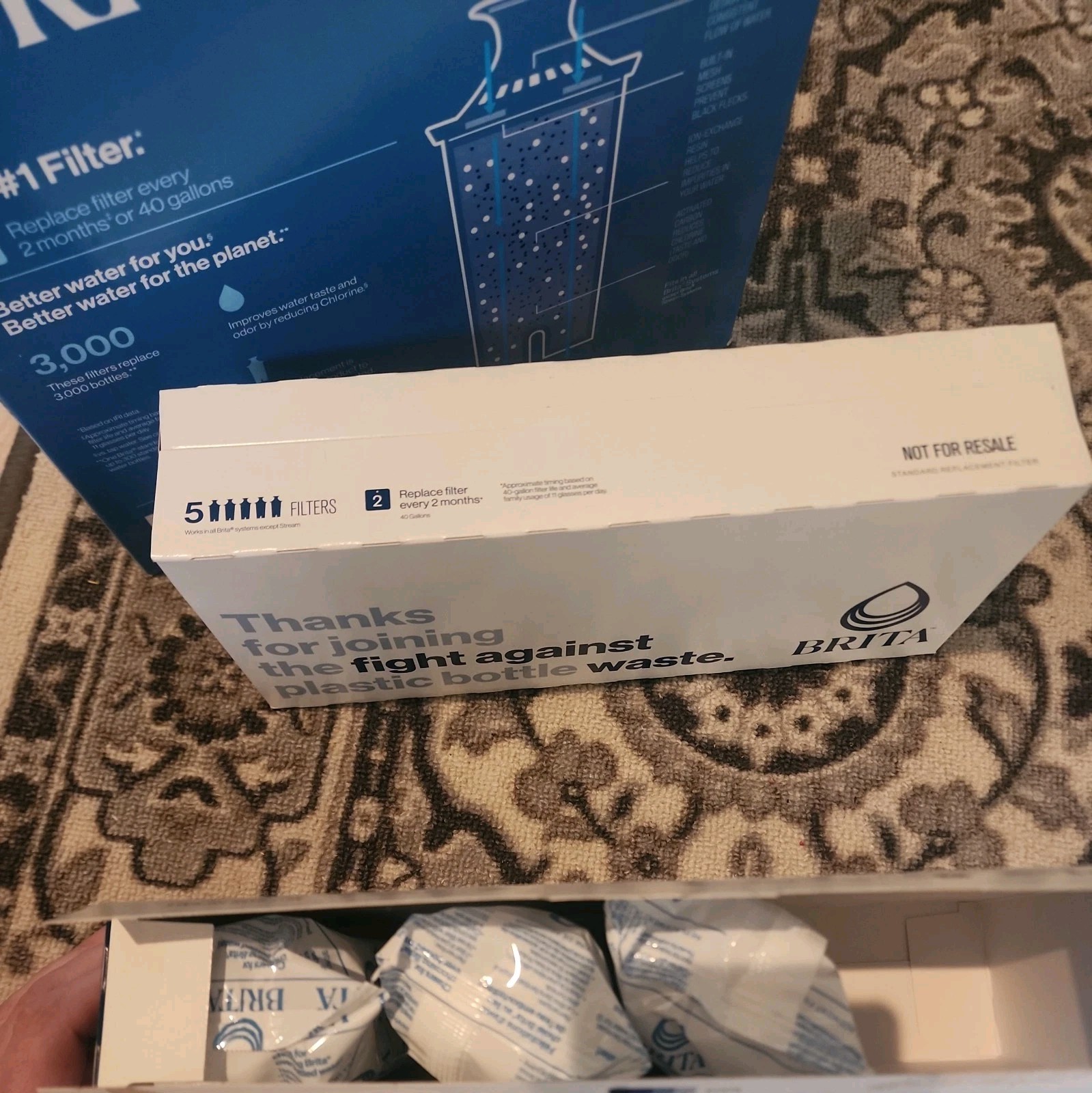 Brita Standard Replacement Water Filter – 8 Pack