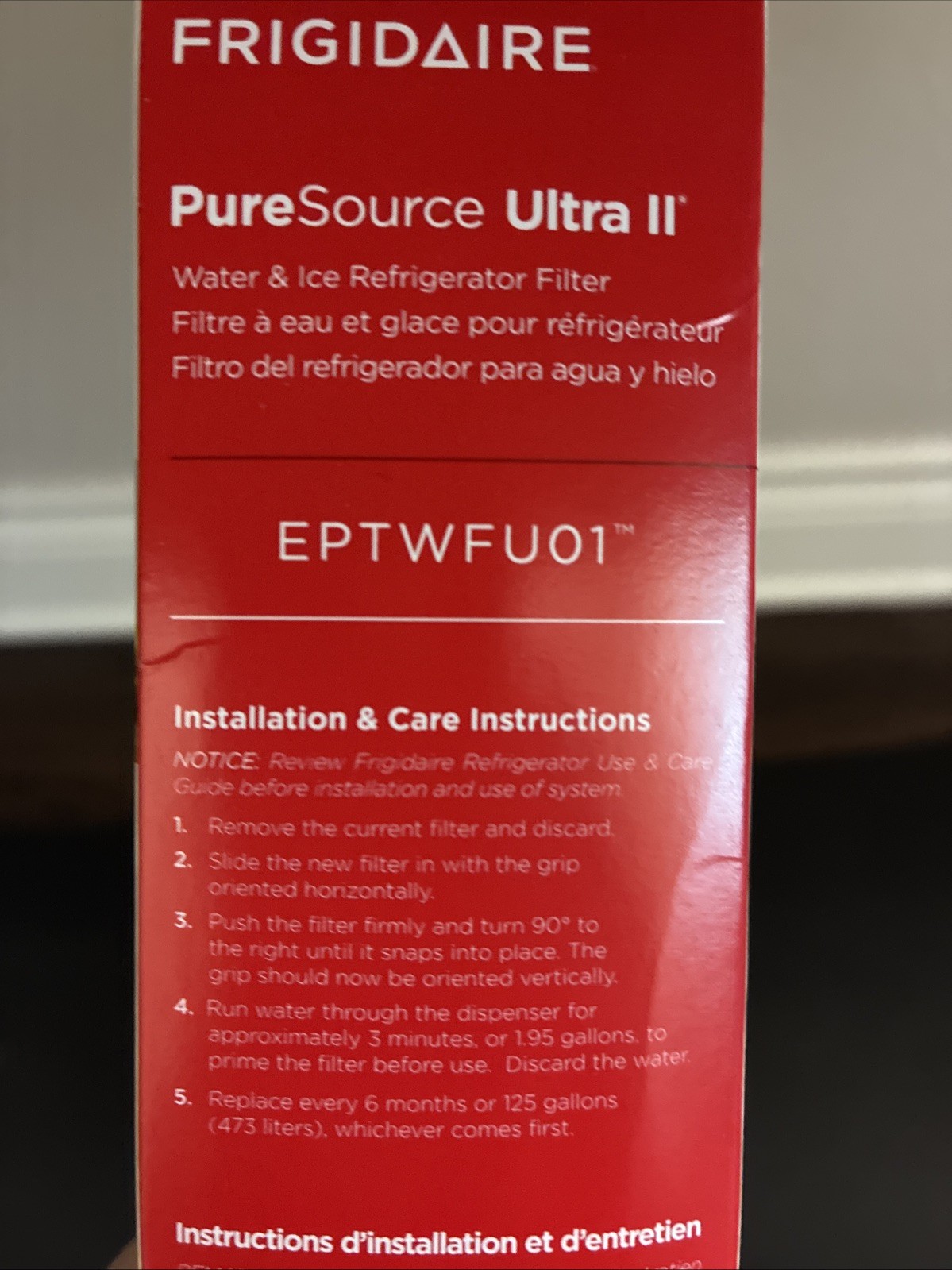 Frigidaire Water Filter Replacement for EPTWFU01, EWF02, Pure Source Ultra II