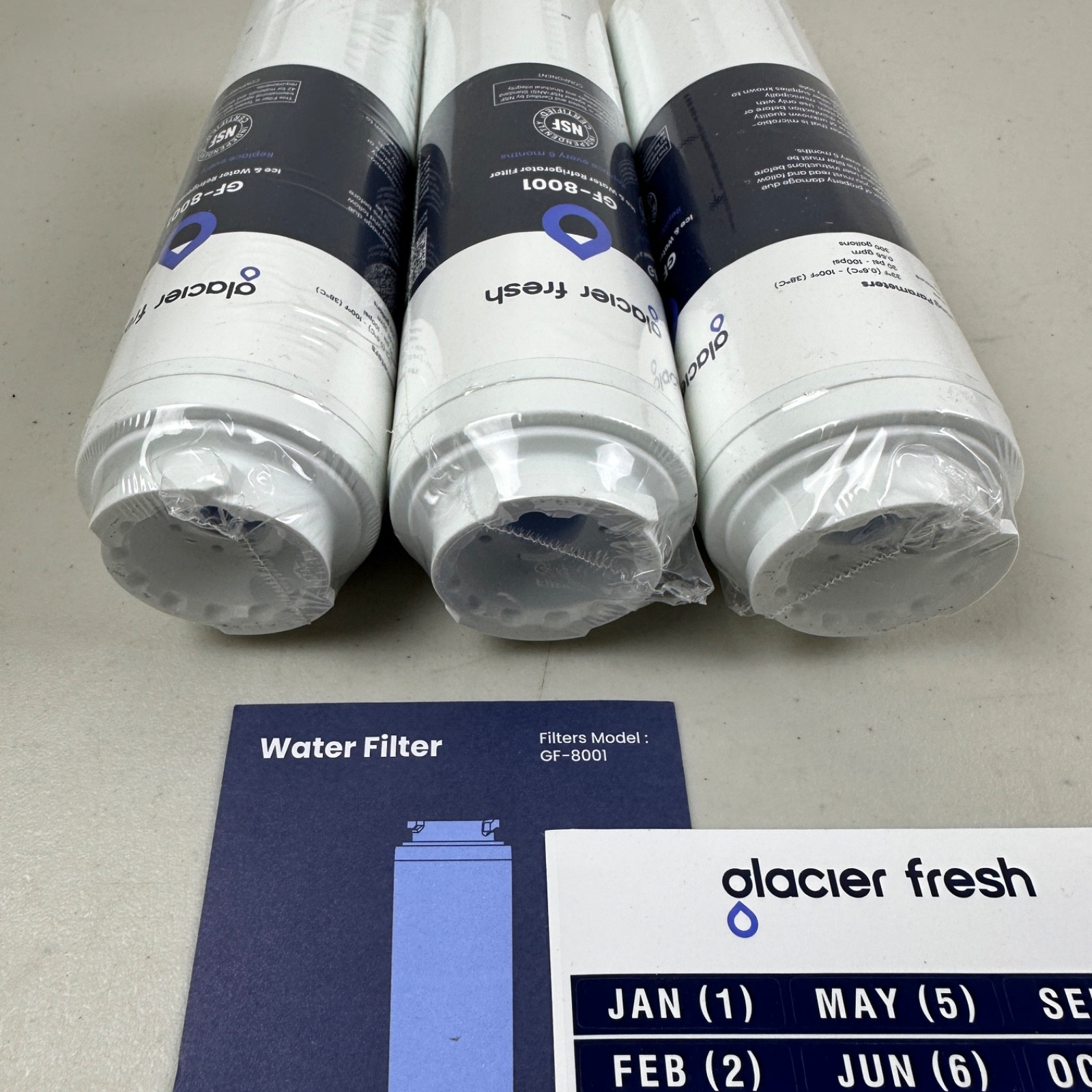 3 PACK Glacier Fresh UKF8001 GF-8001 Maytag Whirlpool Water Filter EDR4RXD1