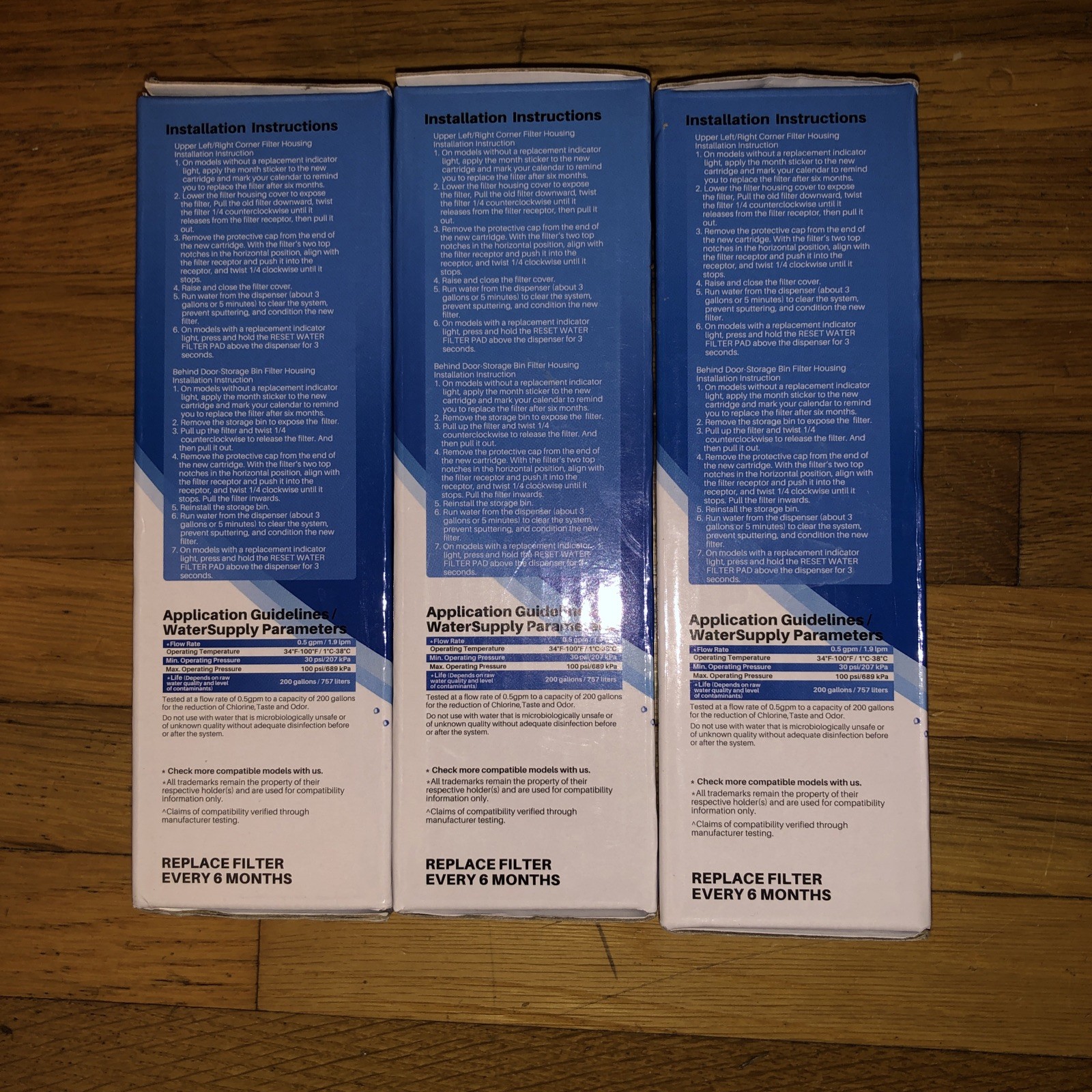 RWF4700AC Water Filter Fit for LT1000P, ADQ747935, LMXS28626D, LT1000PC 3PACK!