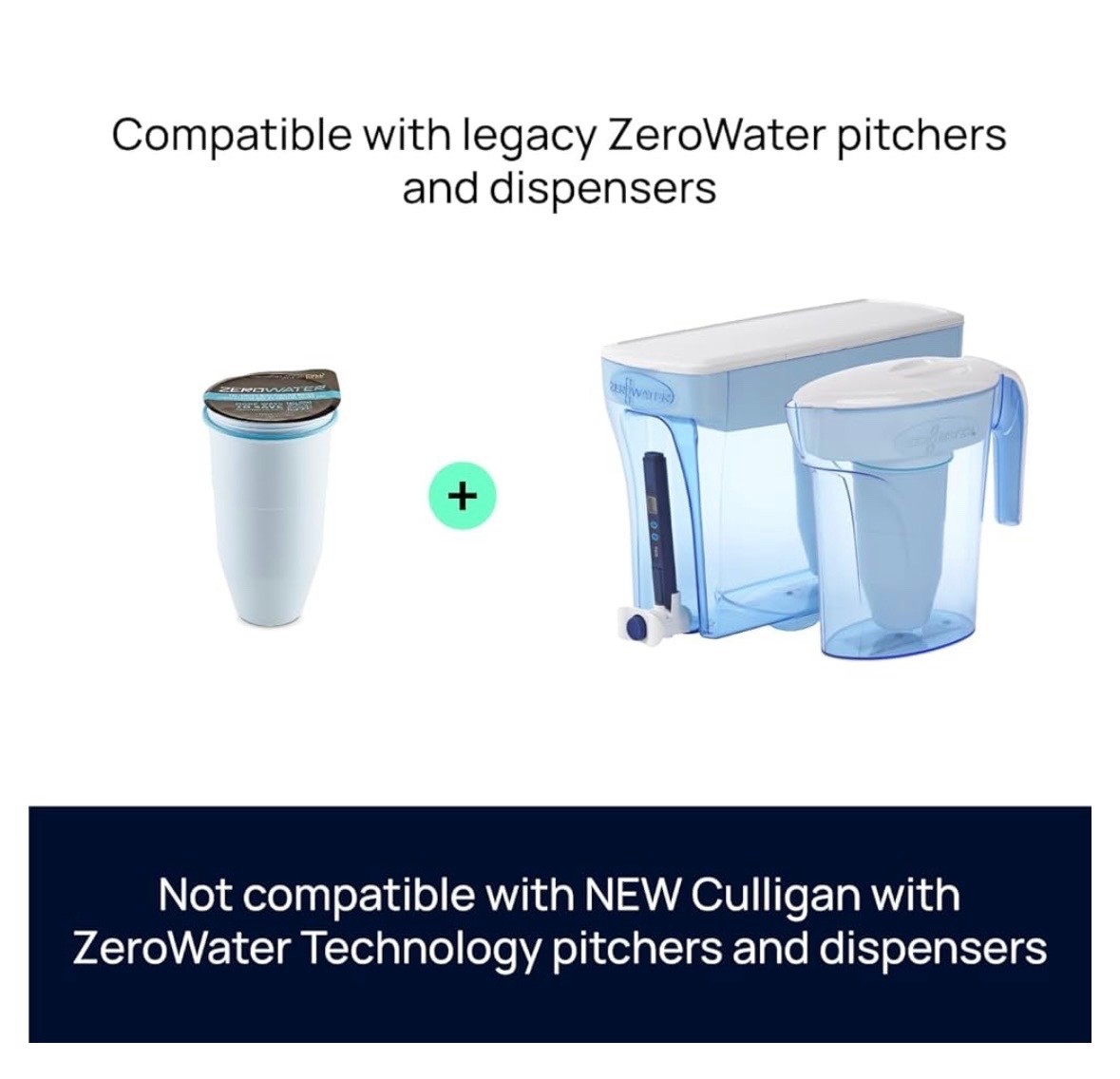 2 PACK ZeroWater 5 Stage Advanced Filtration Replacement Water Filters ZR-006