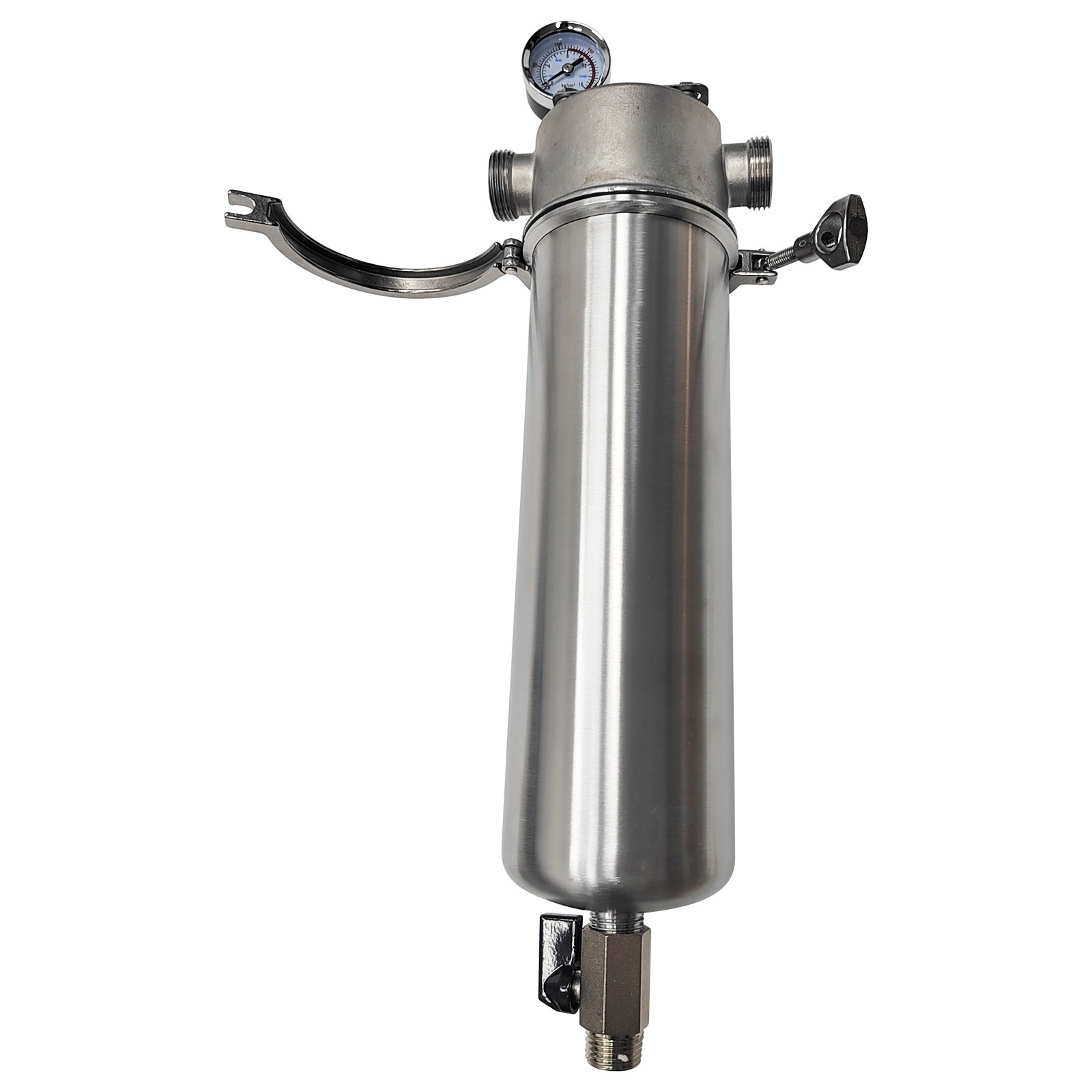 10″L Corrosion-resistant 304 Stainless Steel Filter 1″NPT Inlet/outlet Diameter