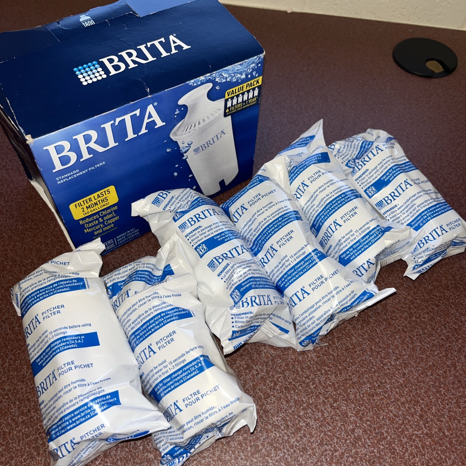 Brita Water Filters Standard Replacement 6 Pack