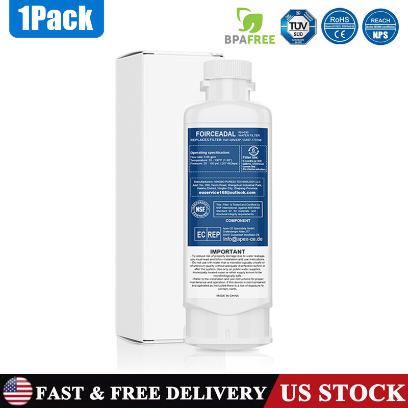1/2/3/4 Pcs for Samsung DA97-17376B HAF-QIN/EXP Refrigerator Water Filter NEW
