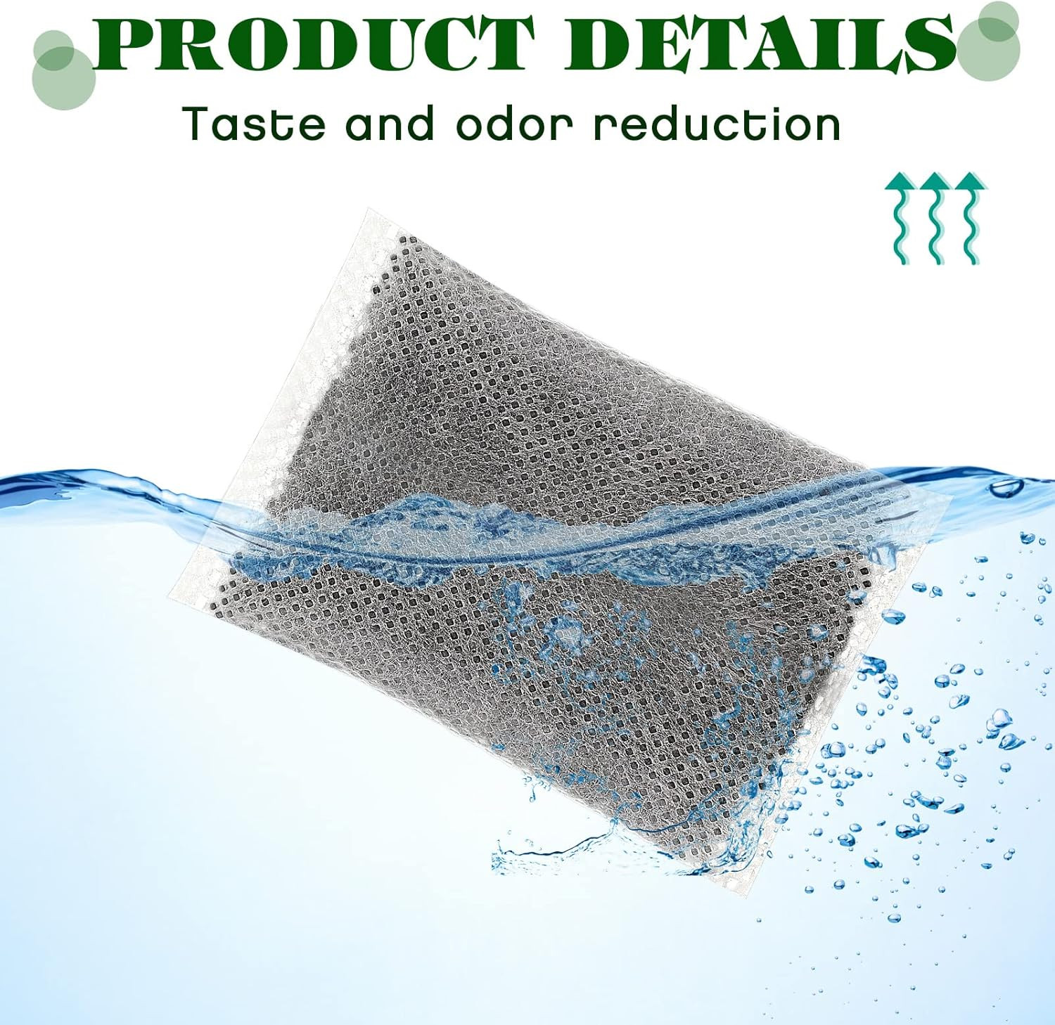 Weewooday 50 Pcs Activated Charcoal Distiller Water Filters, Coconut Shell Repla