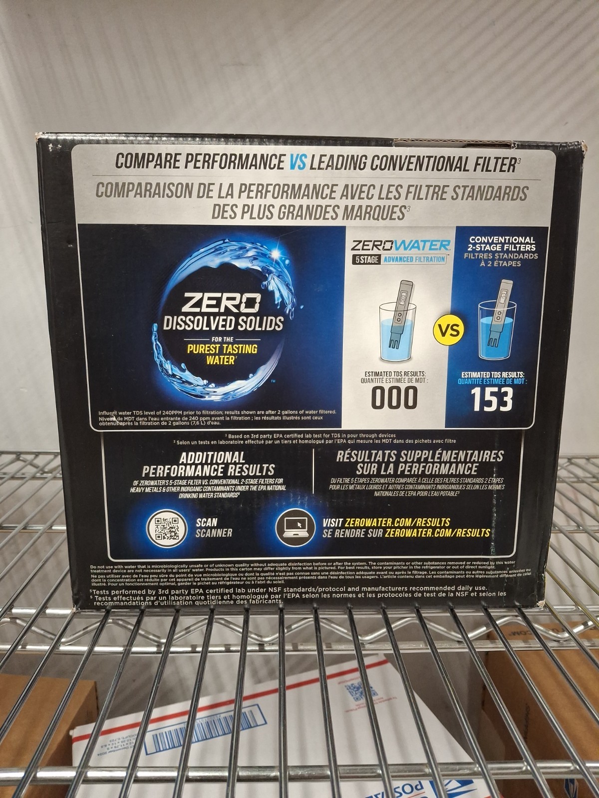 ZeroWater 5 Stage Advanced Filtration 7 Cup Water Pitcher w/Water Quality Meter