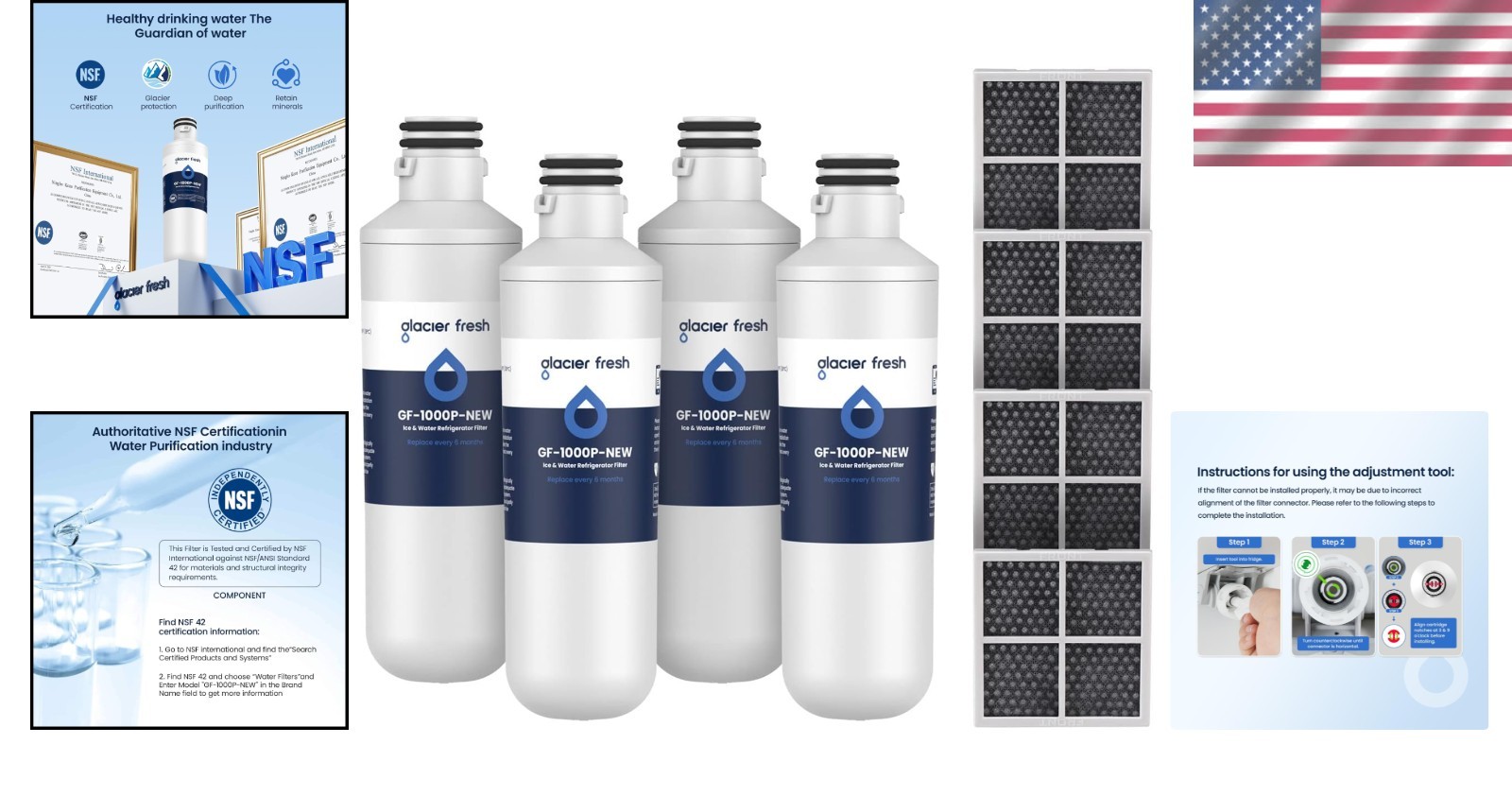 LT1000PC Refrigerator Filter + Air Filter Combo