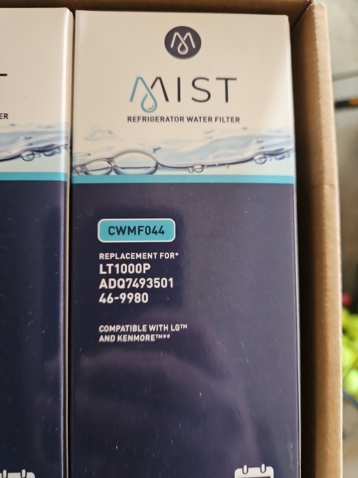MIST Lt1000P – New 3 Pack REPLACEMENT Water FILTERS Model CWMF044 Compatible LG