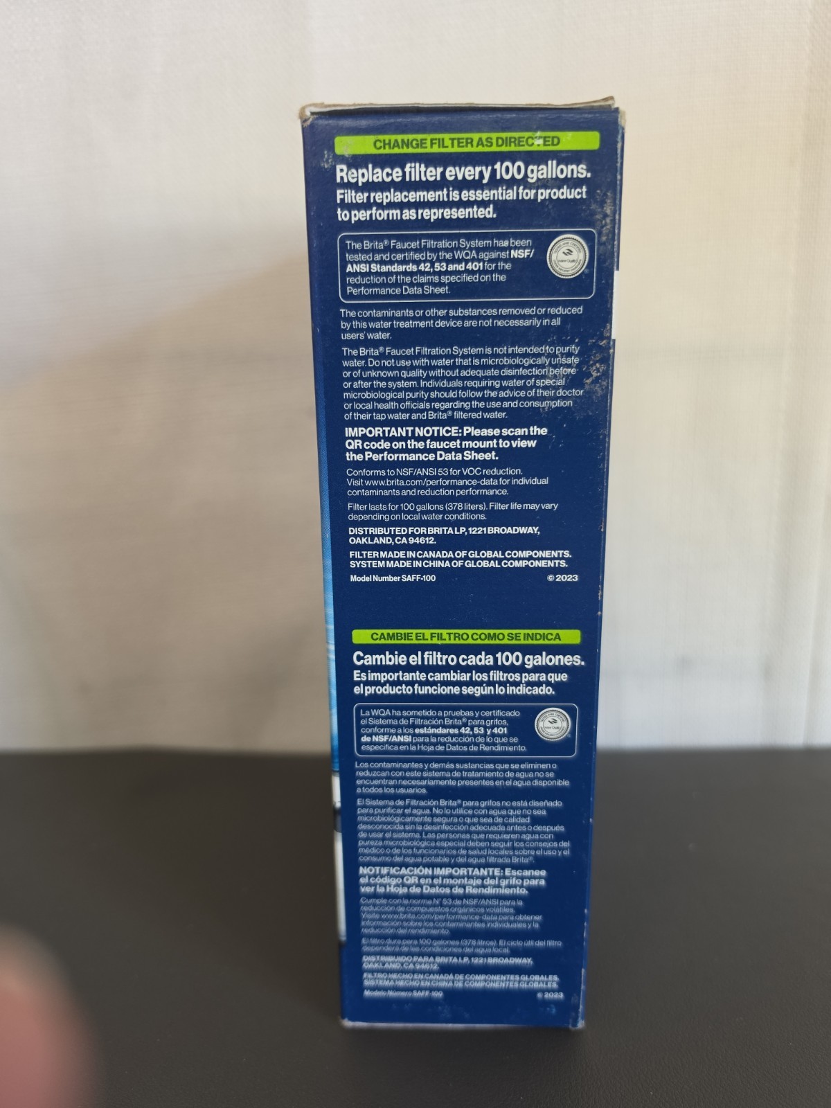 NEW BRITA Faucet Elite Chrome Replacement Filter Remove 99% of Lead