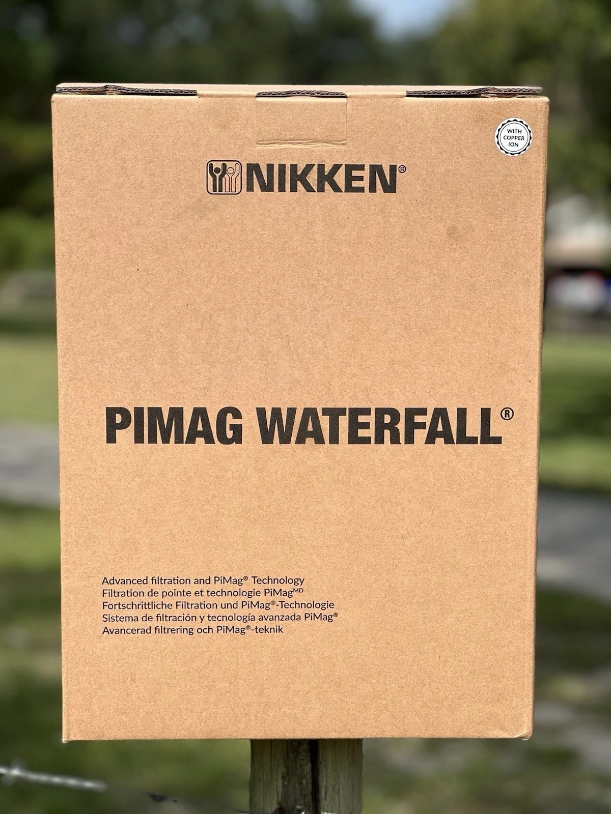 Nikken PiMag Waterfall Gravity Water Filter System Alkaline BPA Free #13681 New
