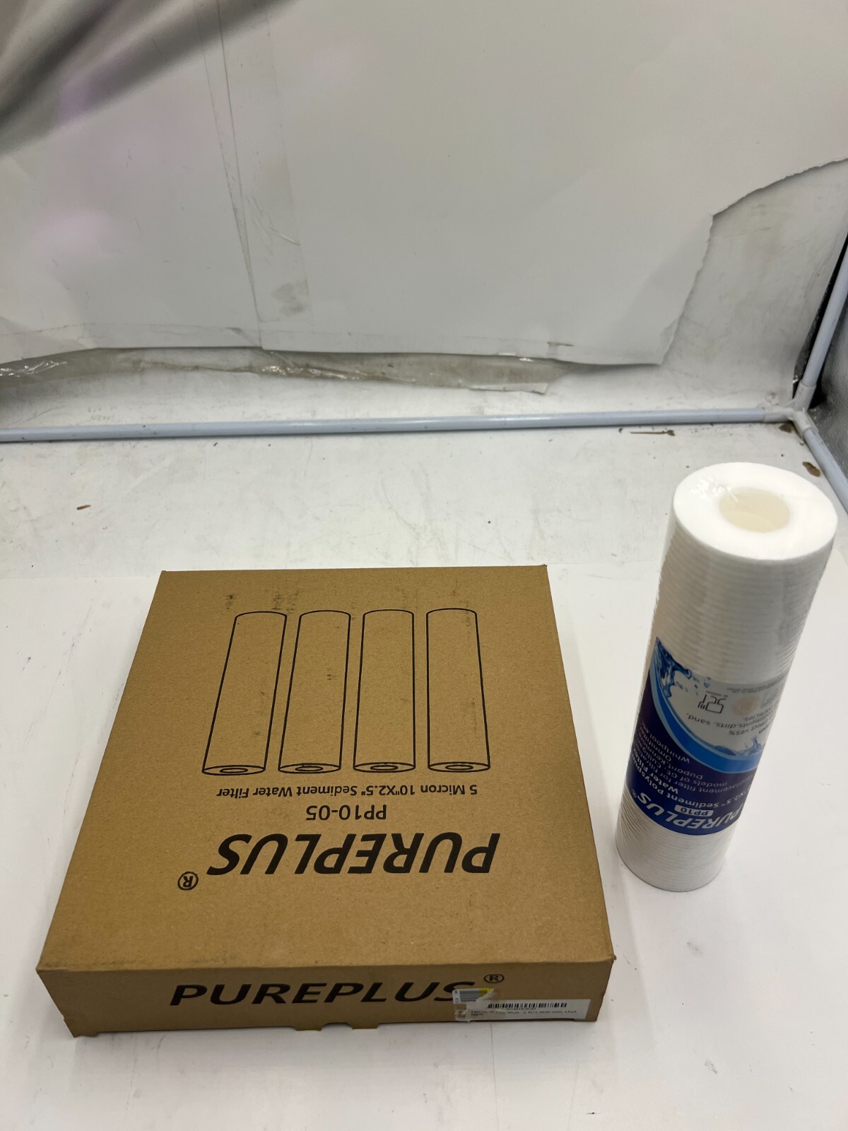(QTY 5) PurePlus PP10-05 10”x2.5” 5 Micron PP Sediment Cartridge Water Filters