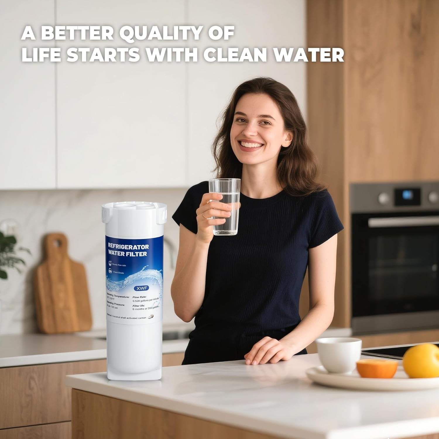 XWF Refrigerator Water Filter Replacement for GE® XWF 2 Pack New Sealed