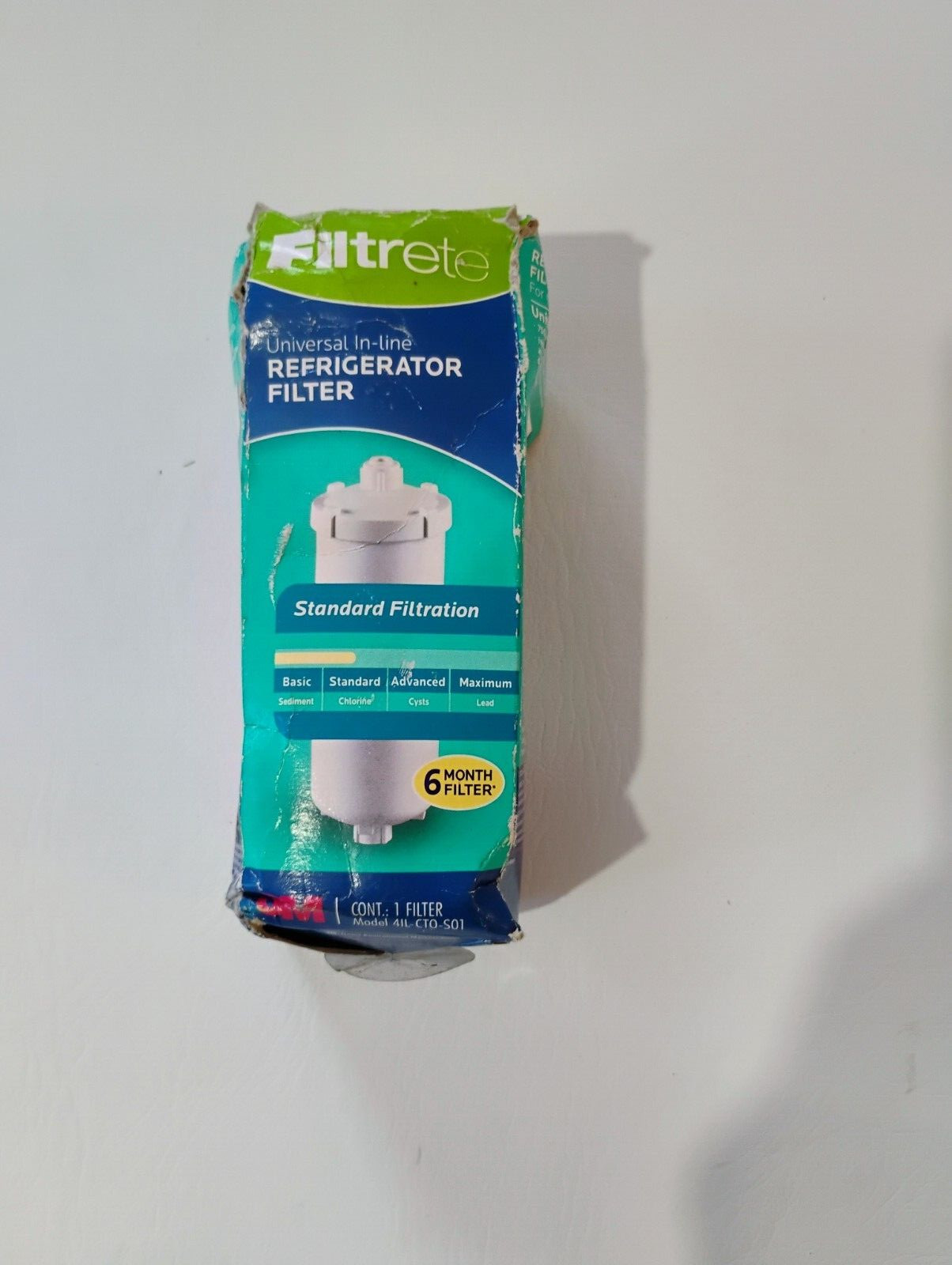 2 NEW 3M Filtrete Universal In Line Refrigerator Filter 6 Months 4IL-CTO-S01