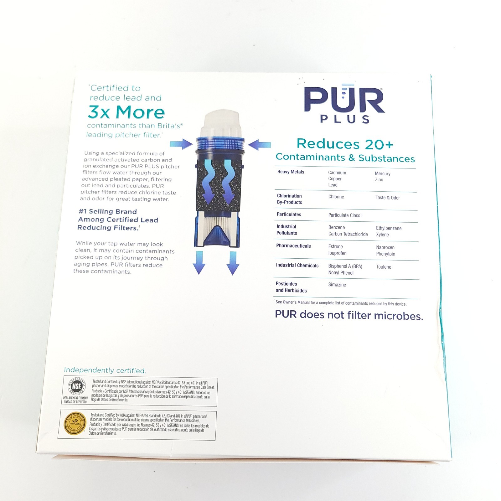 PUR Plus Water Filter Replacement for Pitchers & Dispensers 3 Count