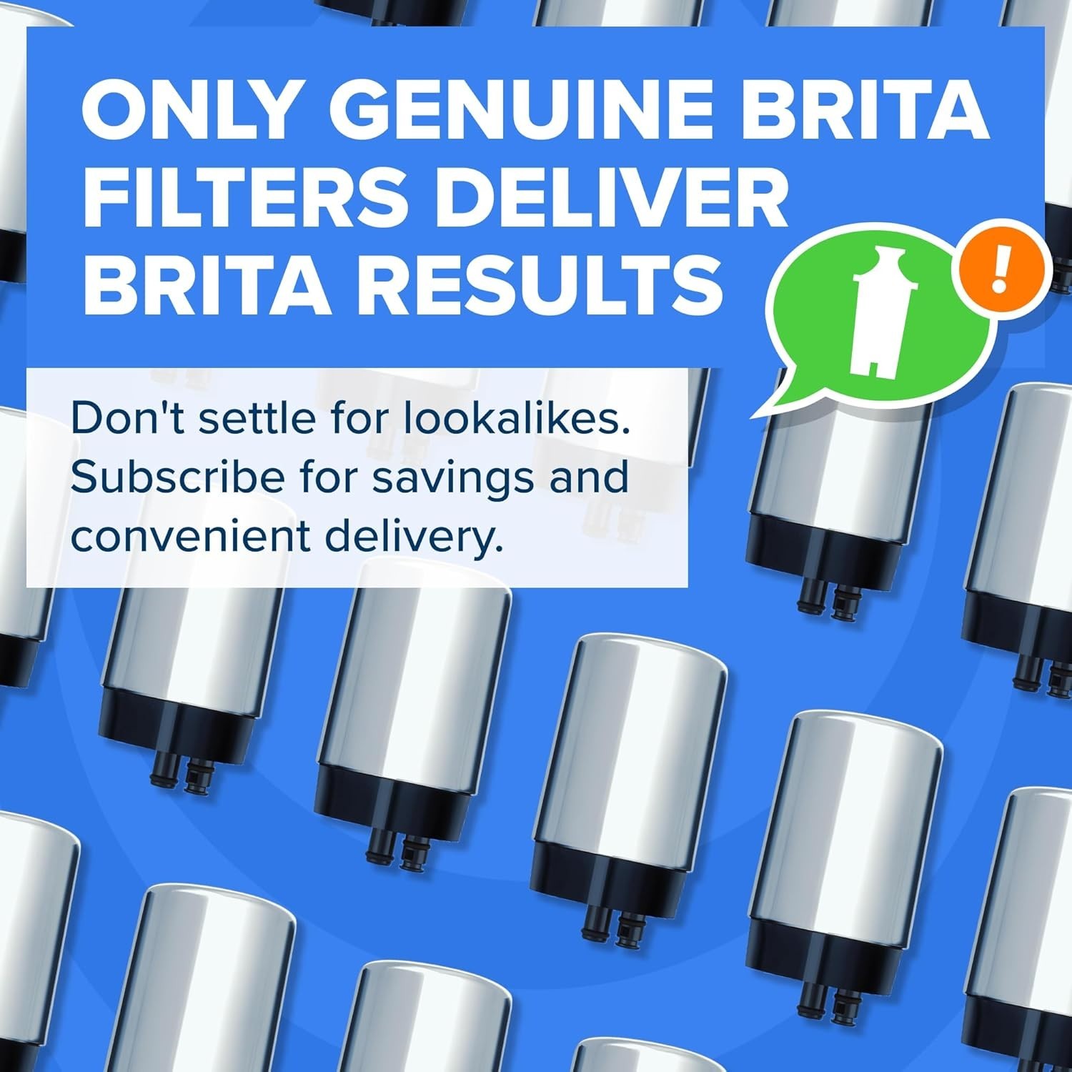 Brita Faucet Mount Water Filter System Chrome, No-Wait Filtration, Easy Install