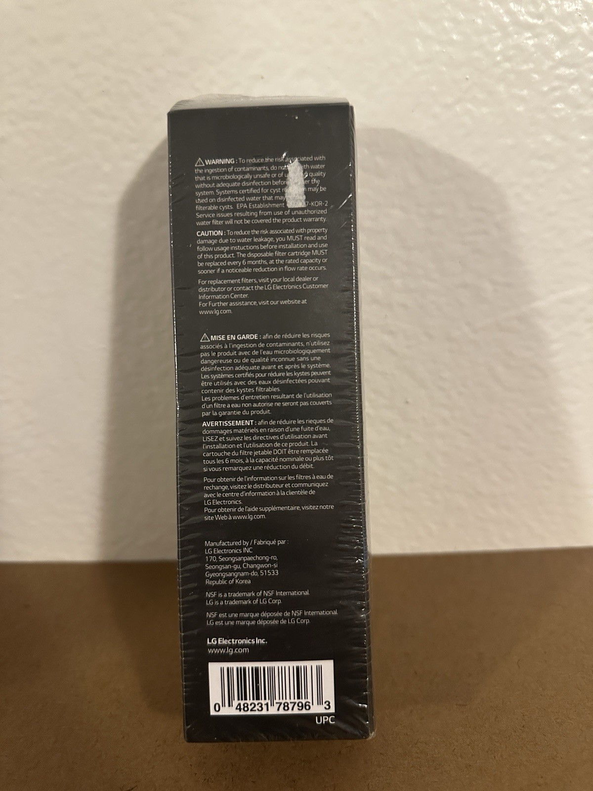 LG LT1000P Fridge Replacement Refrigerator Water Filter ADQ747935 OEM Genuine