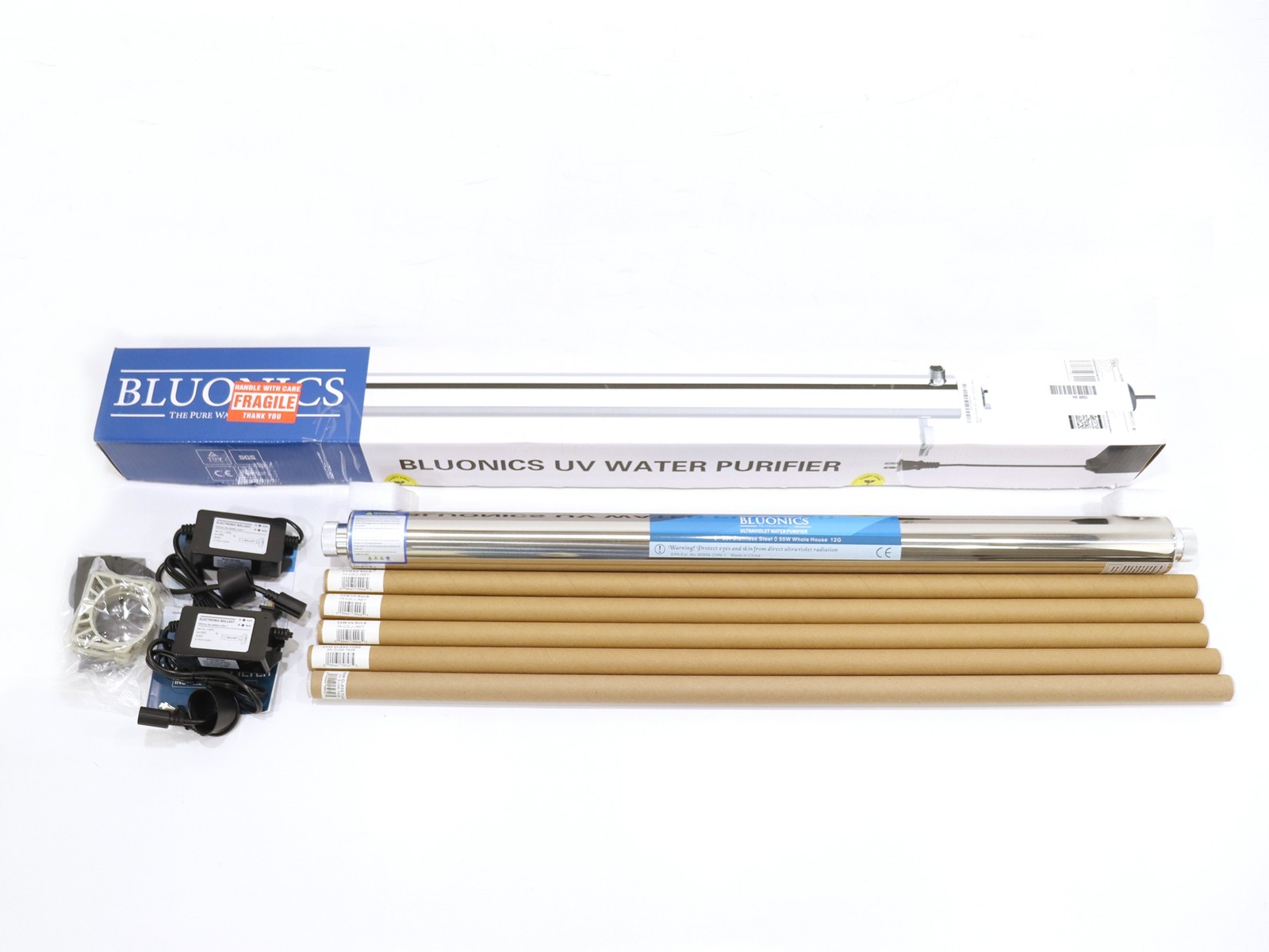 Bluonics SDE-055 55W Ultraviolet Light Water Filter Purifier UV 12GPM 3/4″