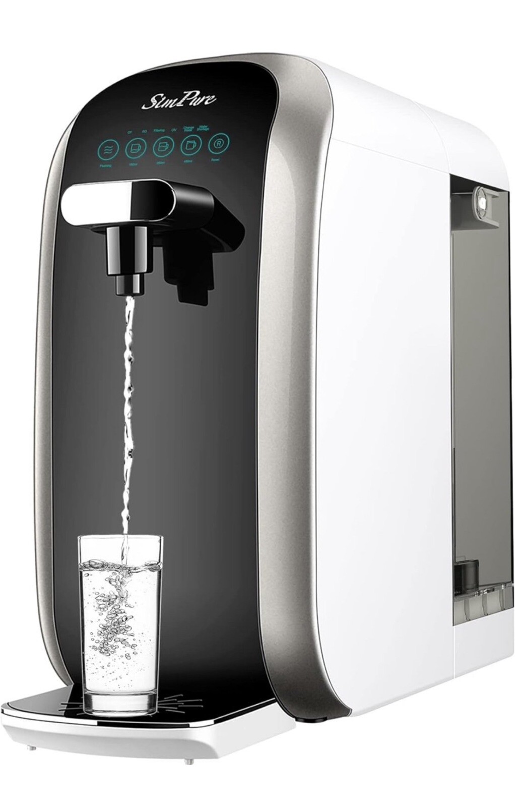 SimPure Y7P-BW UV Countertop Reverse Osmosis Water Filter, NSF/ANSI 58 Certified