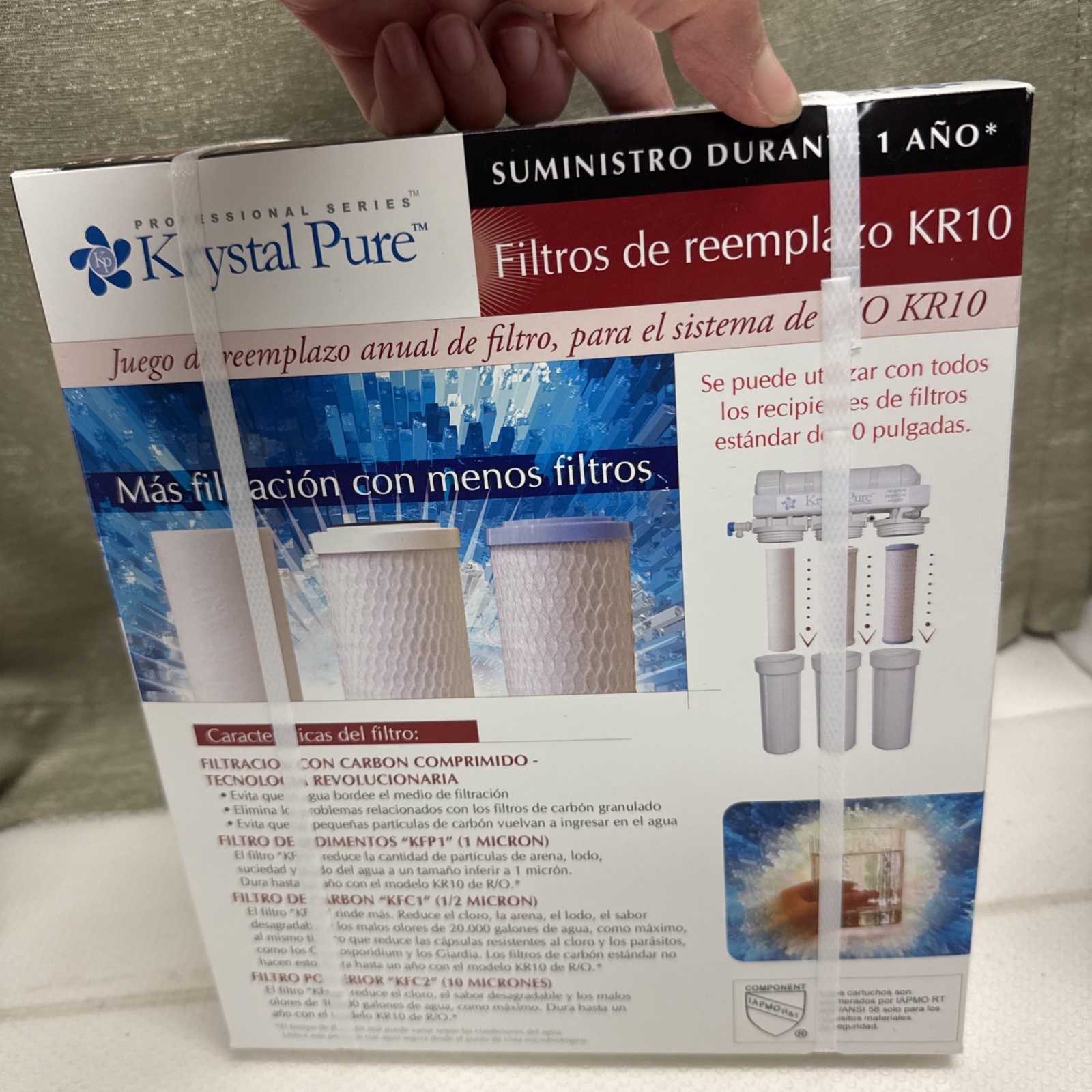 Krystal Pure KR10 Reverse Osmosis Replacement Filters Set 1 Year supply