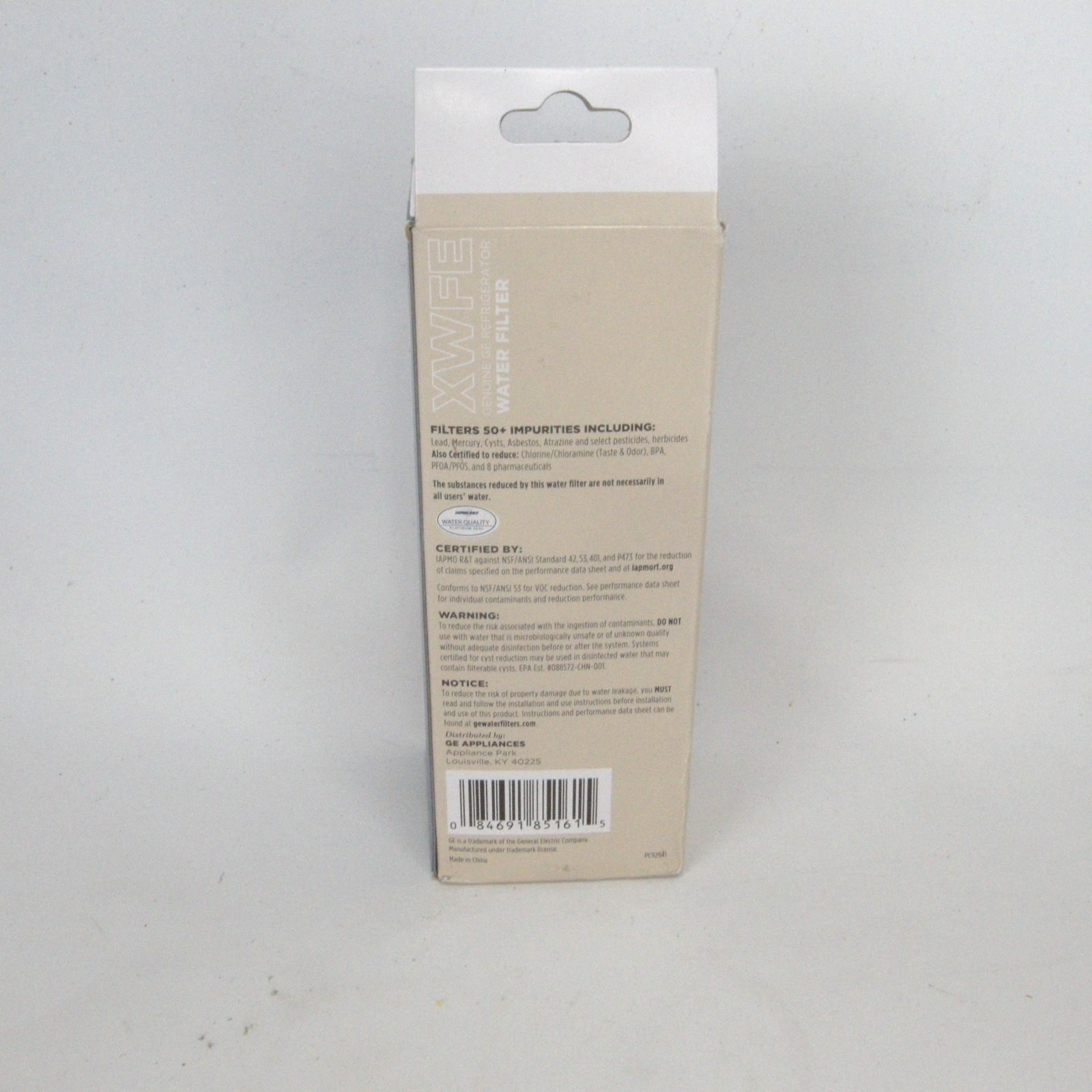 GE XWFE Refrigerator Water Filter White Without Chip