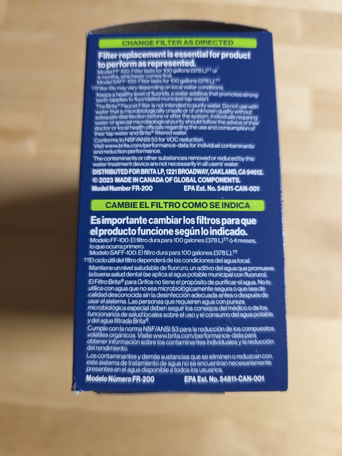 Brita Elite Faucet Replacement Filters 3 Pack Chrome FR-200 Removes 99% Lead