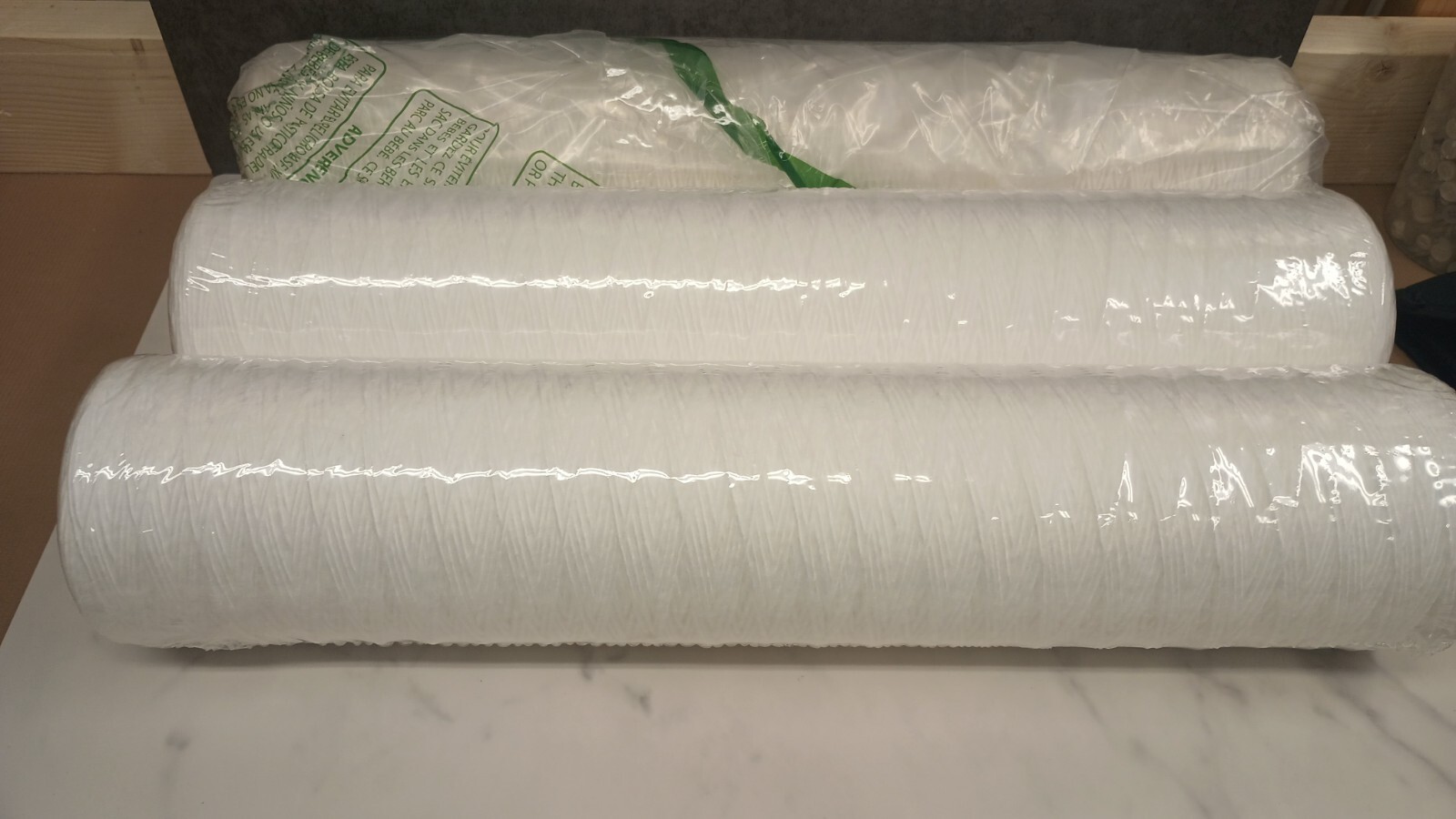 MewMore Micron Whole House Water Filter Cartridges set of 3. 20 in X 4.25 inch