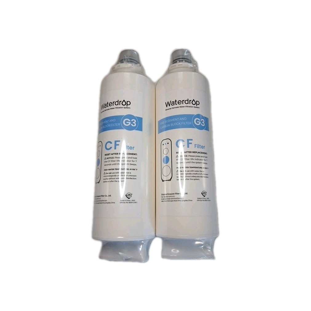 2X Waterdrop WD-G3-CF Filter New Replacement Free Shipping!
