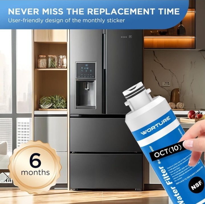 3 Pack Worture DA29-00020B HAF-CIN/EXP ReplacementRefrigerator Water Filter..115