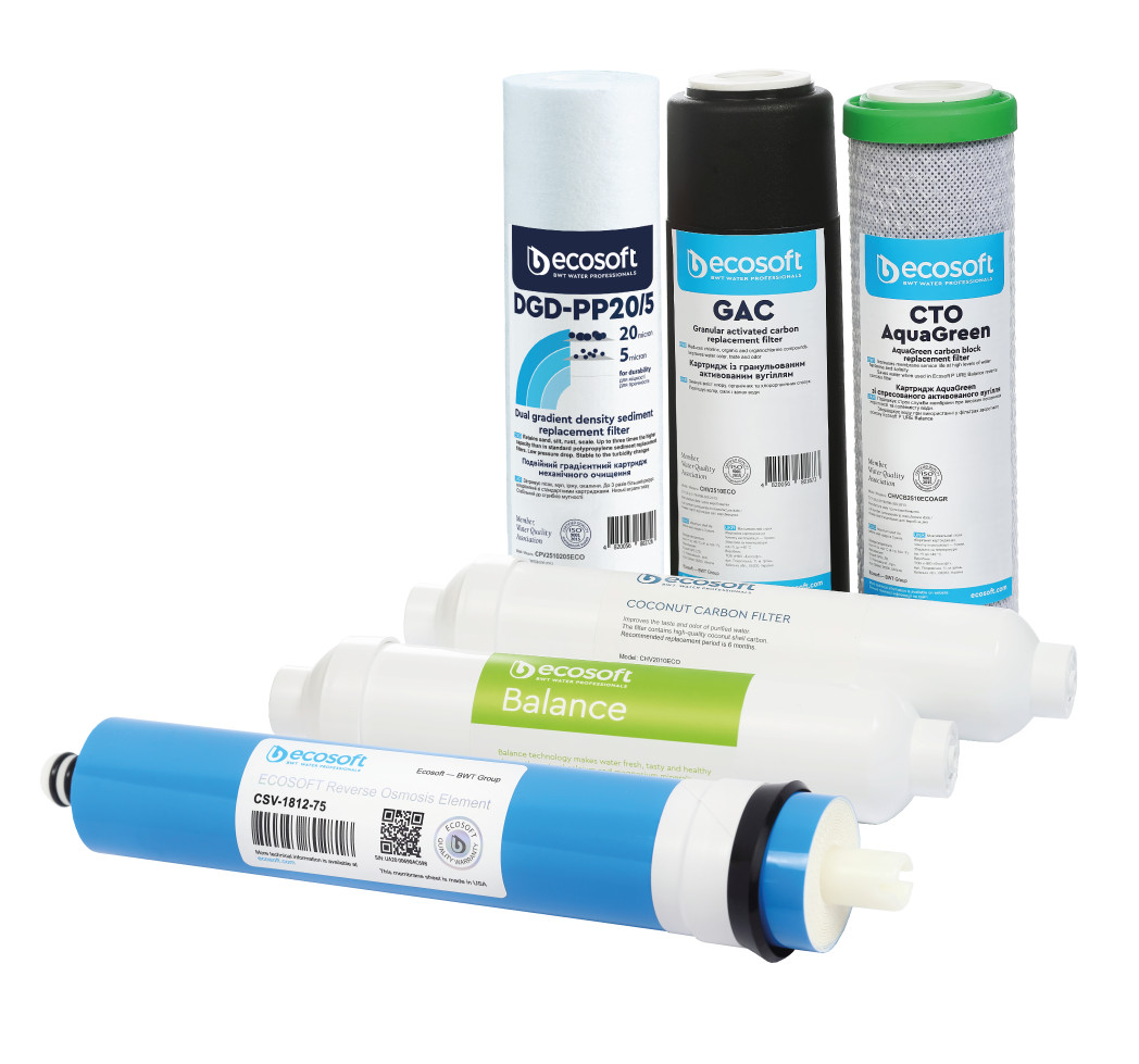 ECOSOFT P’URE Balance 12 months SET OF REPLACEMENT FILTERS
