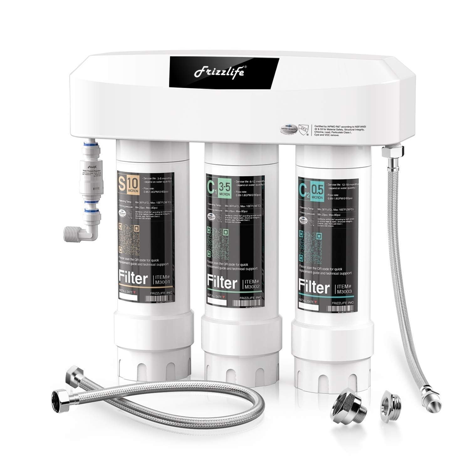 Under Sink Water Filter System, NSF/ANSI 53&42&372 Certified, 8 Layer 0.5 Mic…