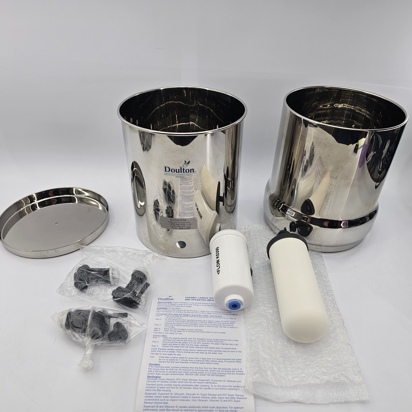 Berkefeld Doulton Gravity Filter GSS2 Ultra Sterasyl Filter 2.25 Gal W/ FILTER