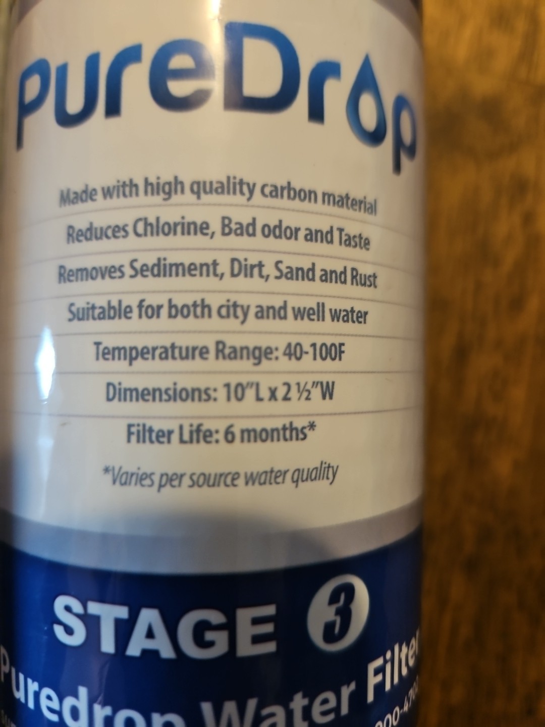 10 In. x 2.5 In. Standard Reverse Osmosis Replacement Pre-Filter Lot 2