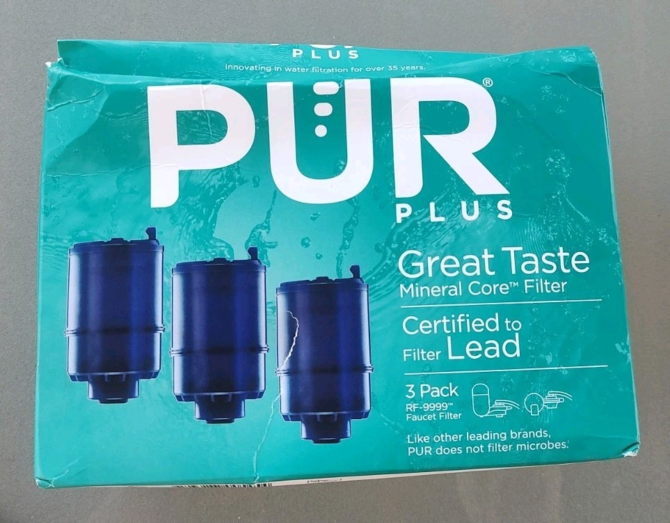 PUR PLUS Great Taste Faucet Mount RF-9999 Replacement Filters 3 Pack NEW SEALED