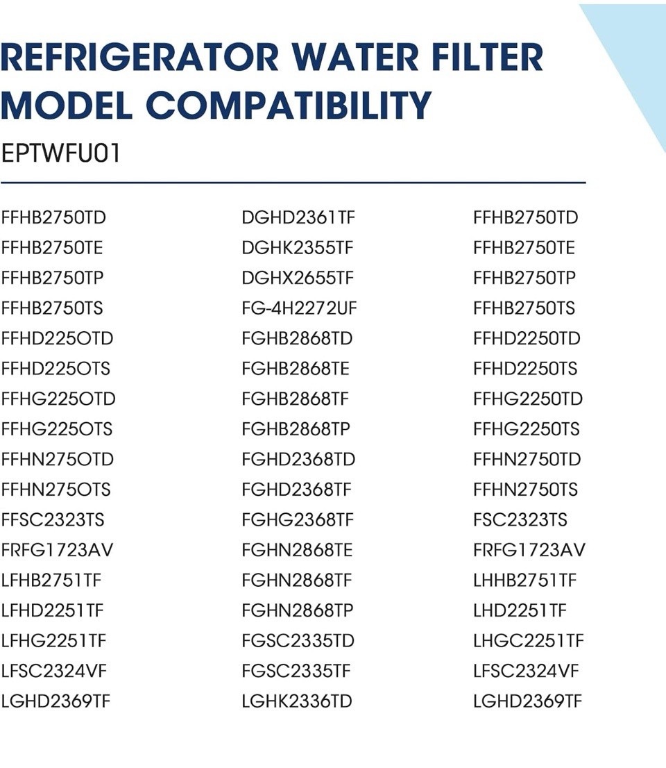 MARRIOTTO MR022 Water Filter Replacement, Compatible with Frigidaire EPTW 3 PACK