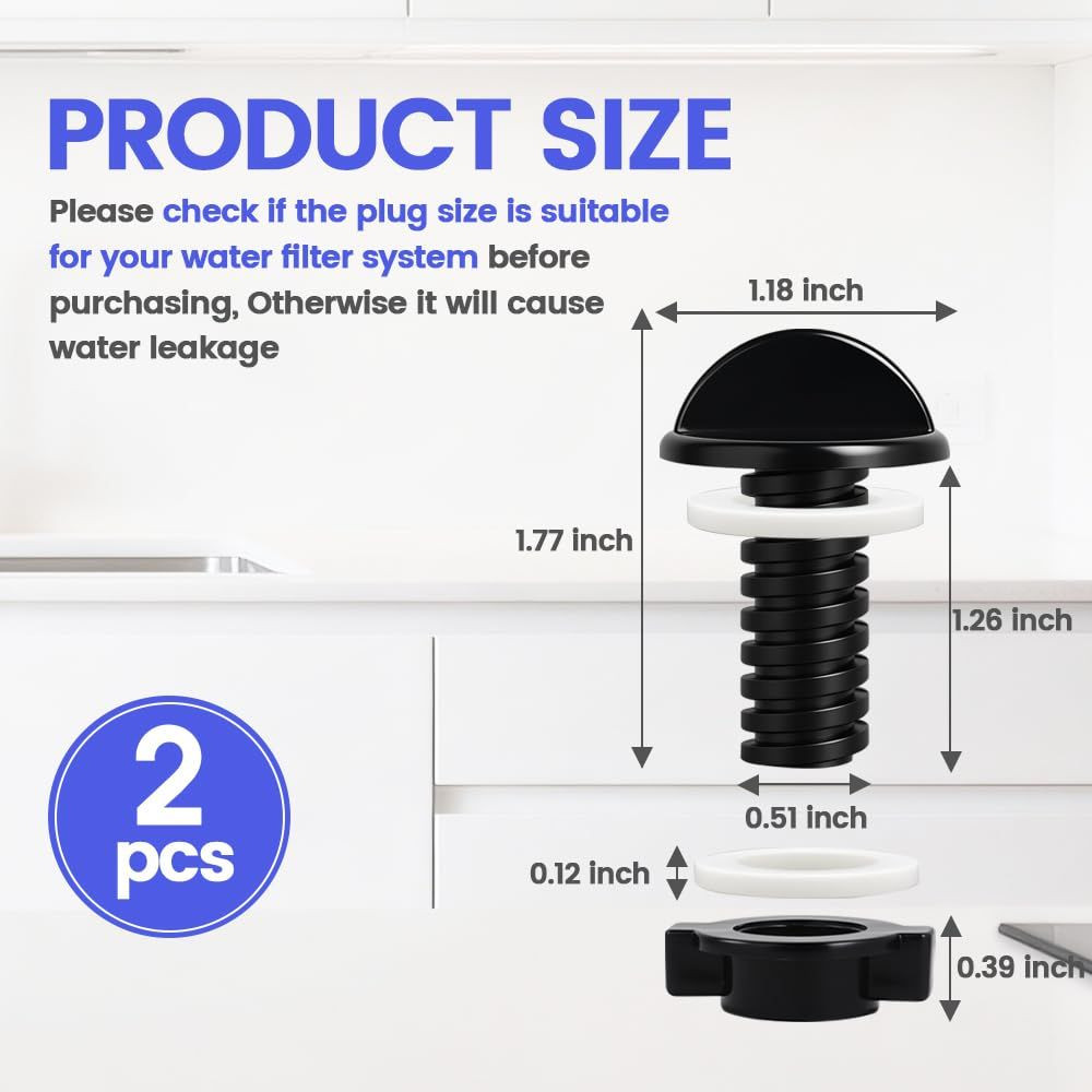 Hole Blockers & Anti-Airlock Clip for All Gravity-Fed Water Filtration…