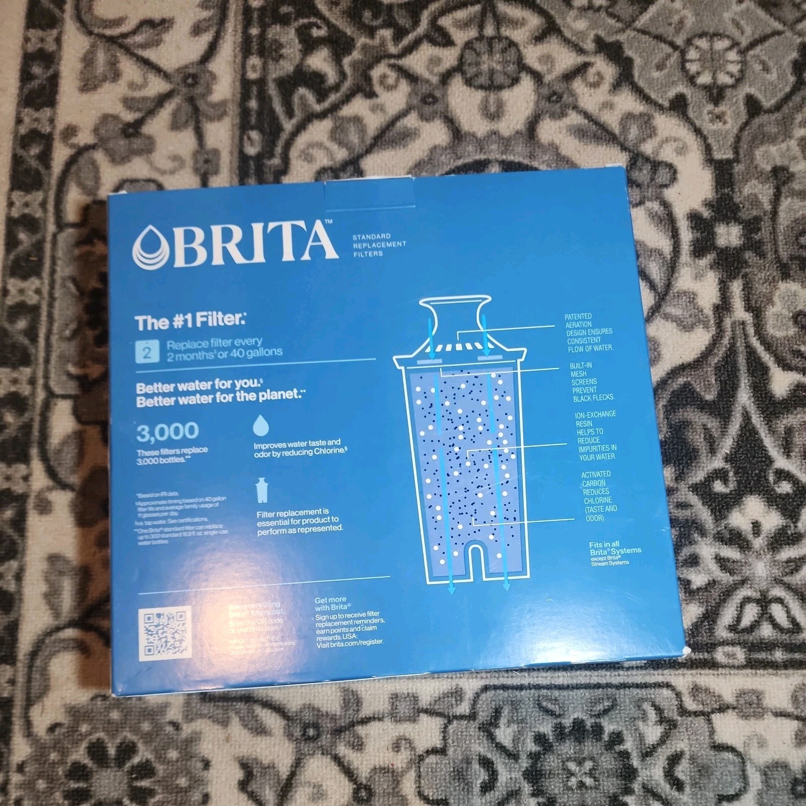 Brita Standard Replacement Water Filter – 8 Pack