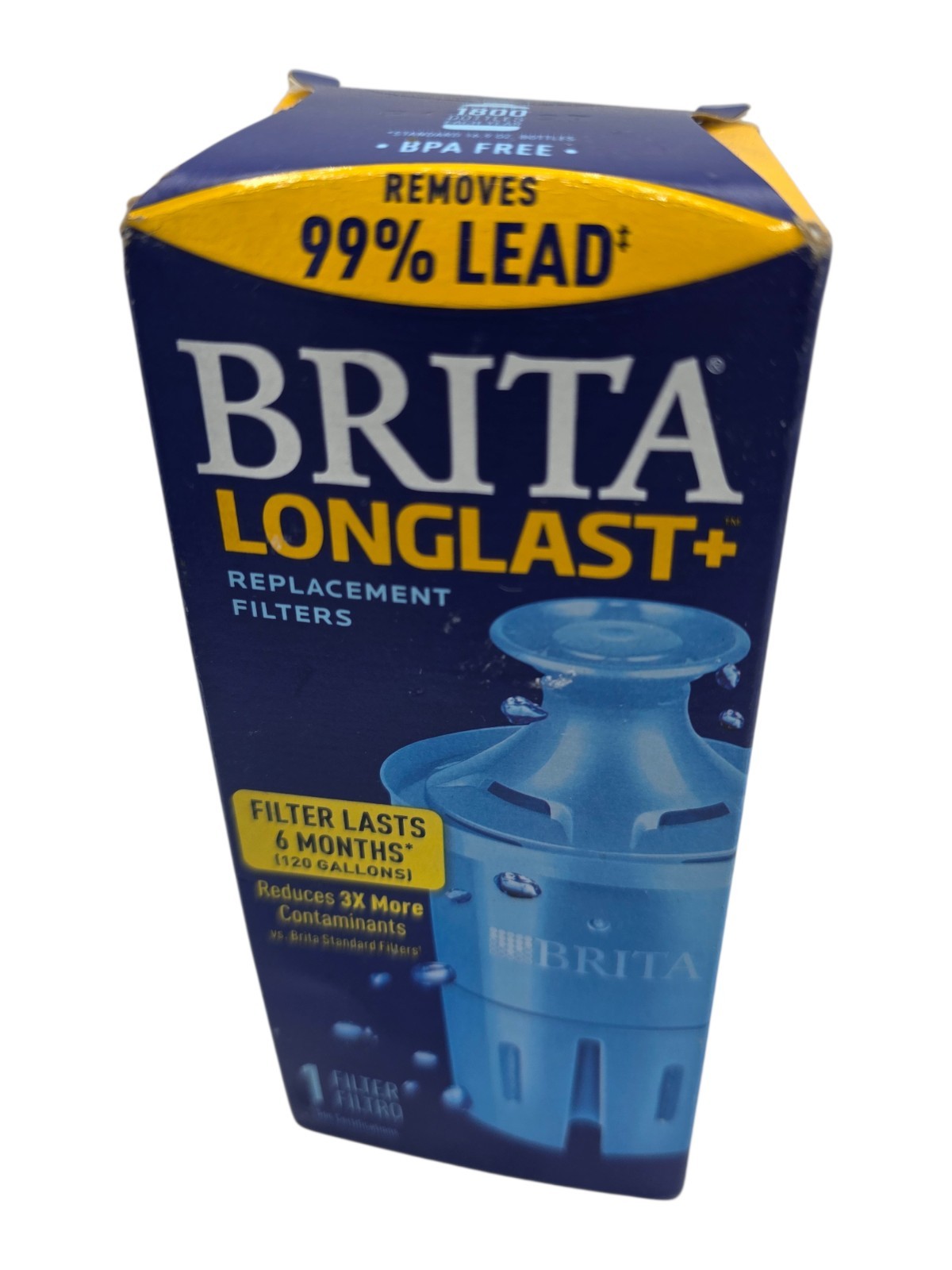 NEW BRITA ELITE LONGLAST+ 6 Month Pitcher Replacement Water Filter LOT 3 Filters