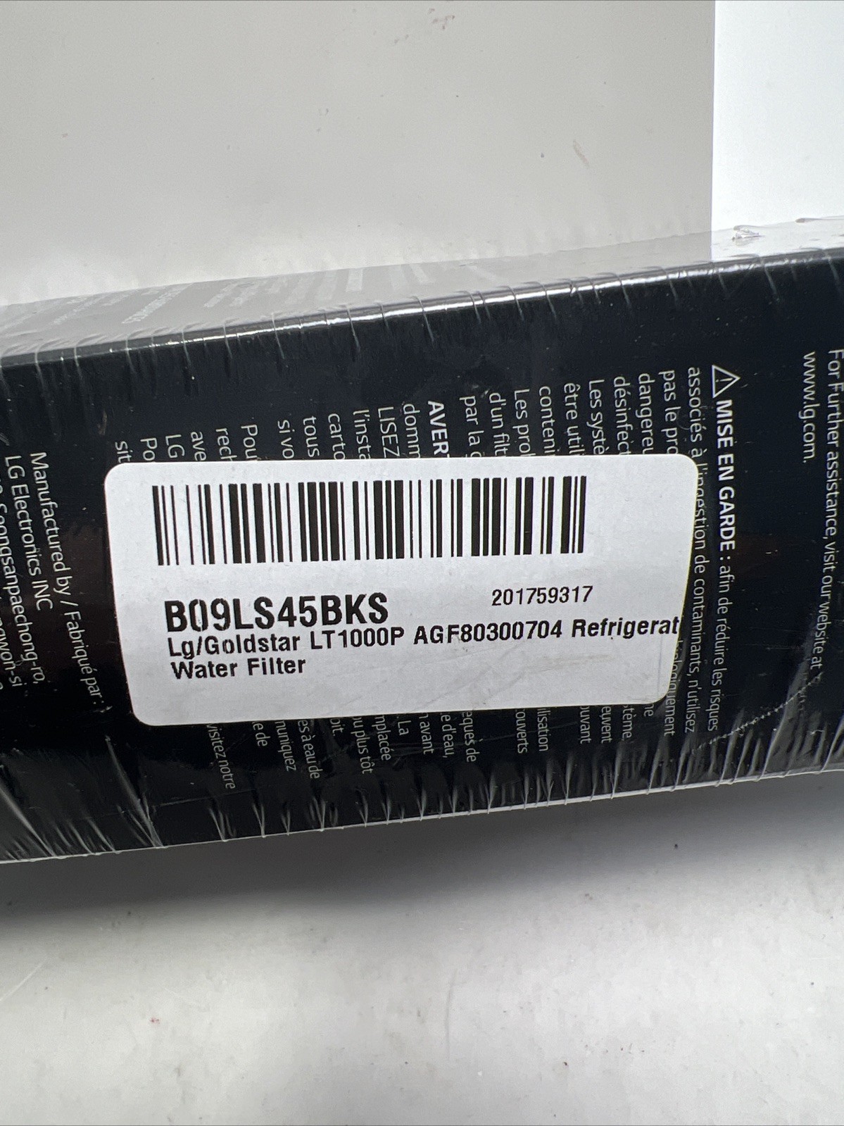 Genuine LG LT1000P 6Month /200Gal Capacity Replacement Refrigerator Water Filter