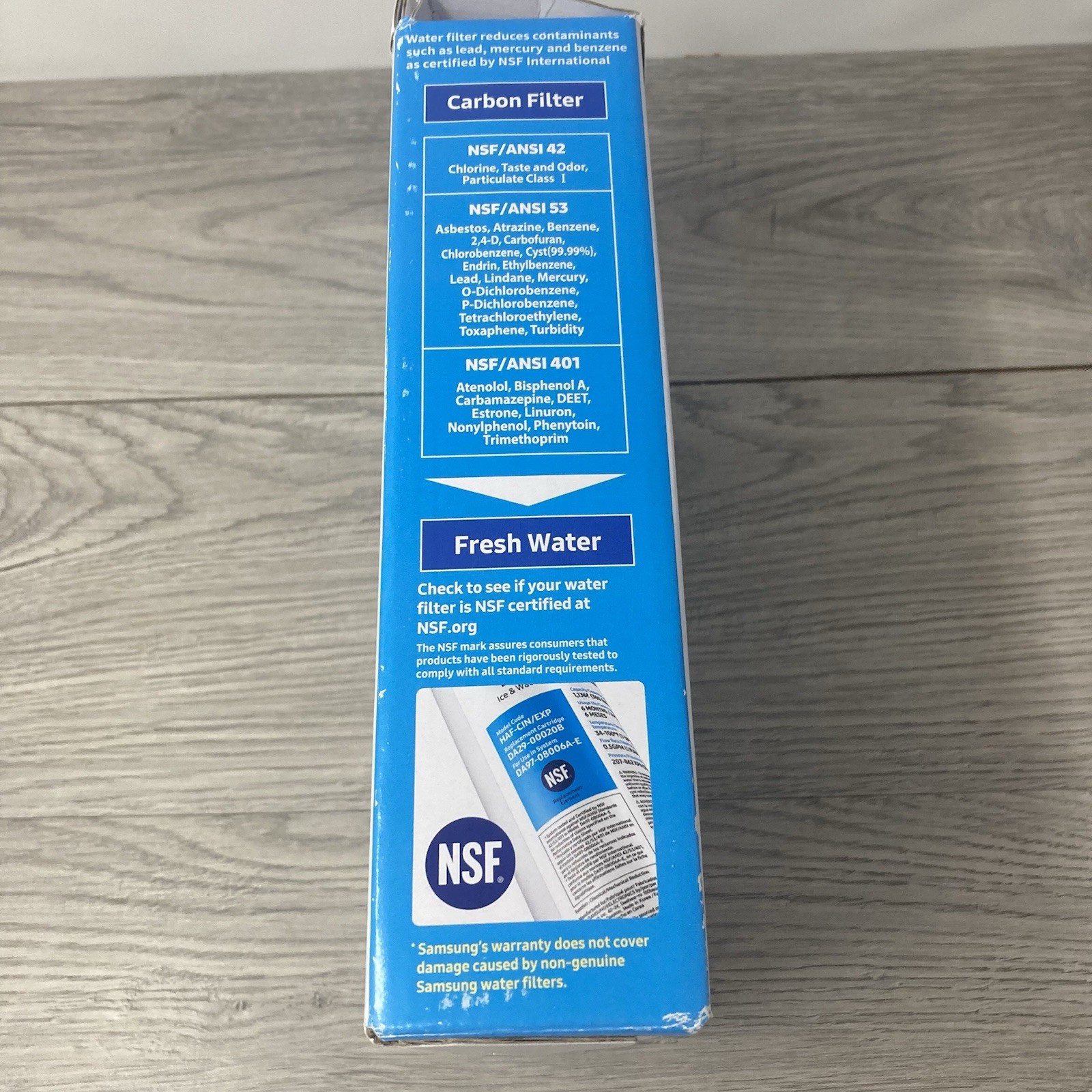 2 Pack Of Samsung HAF-CIN-3P/EXP Ice & Water Refrigerator Filters (Missing 1)