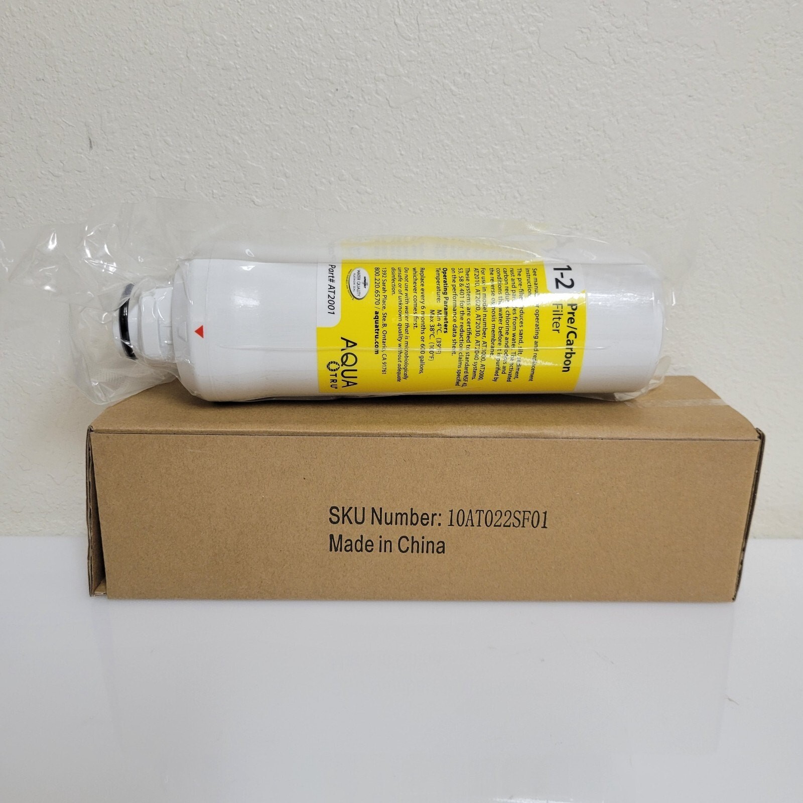 NEW AquaTru Stage 1-2 Replacement PRE/CARBON Water Purifier Filter System