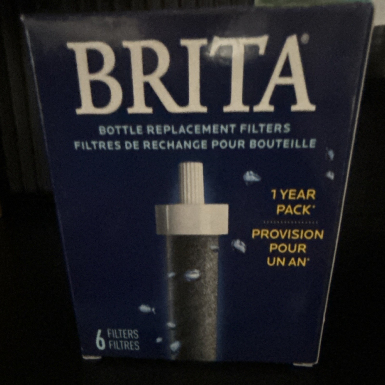 BRITA BB06 Bottle Replacement Filters 6-Pack Carbon Removes Chlorine 40 Gal