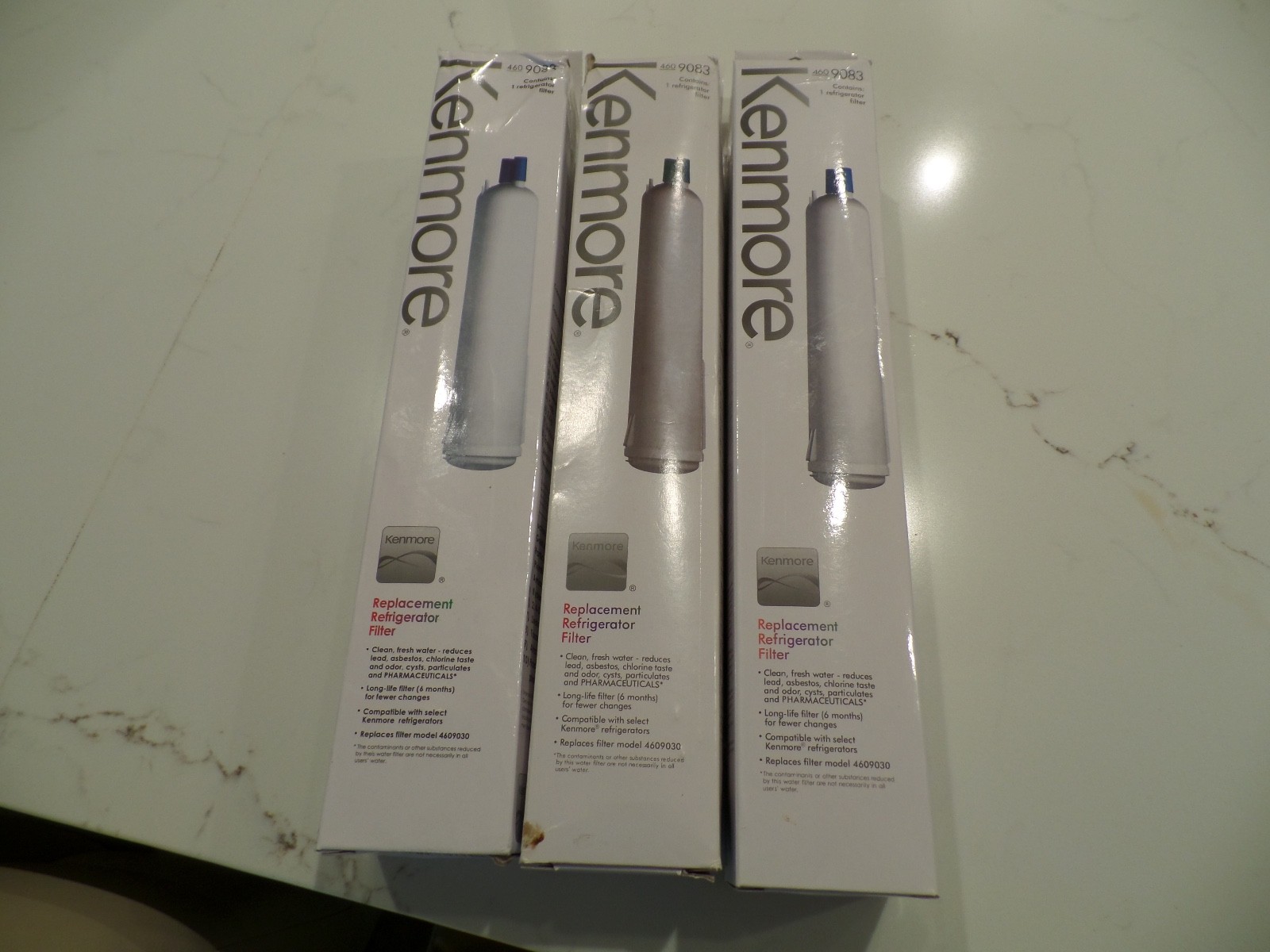 SEALED! 3 Pack KENMORE Genuine 46-9083 Replacement Refrigerator Water Filters