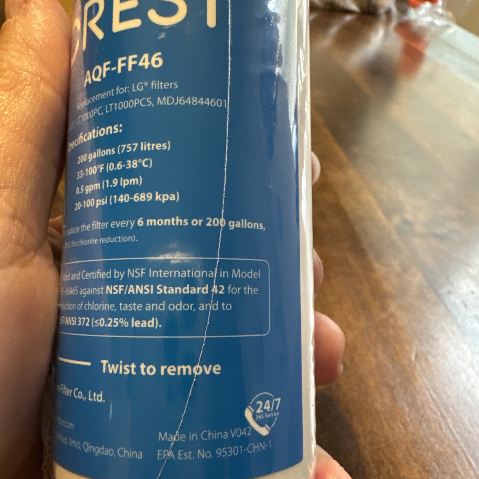 Aqua Crest AQF-FF46 Water Filters – Sealed New
