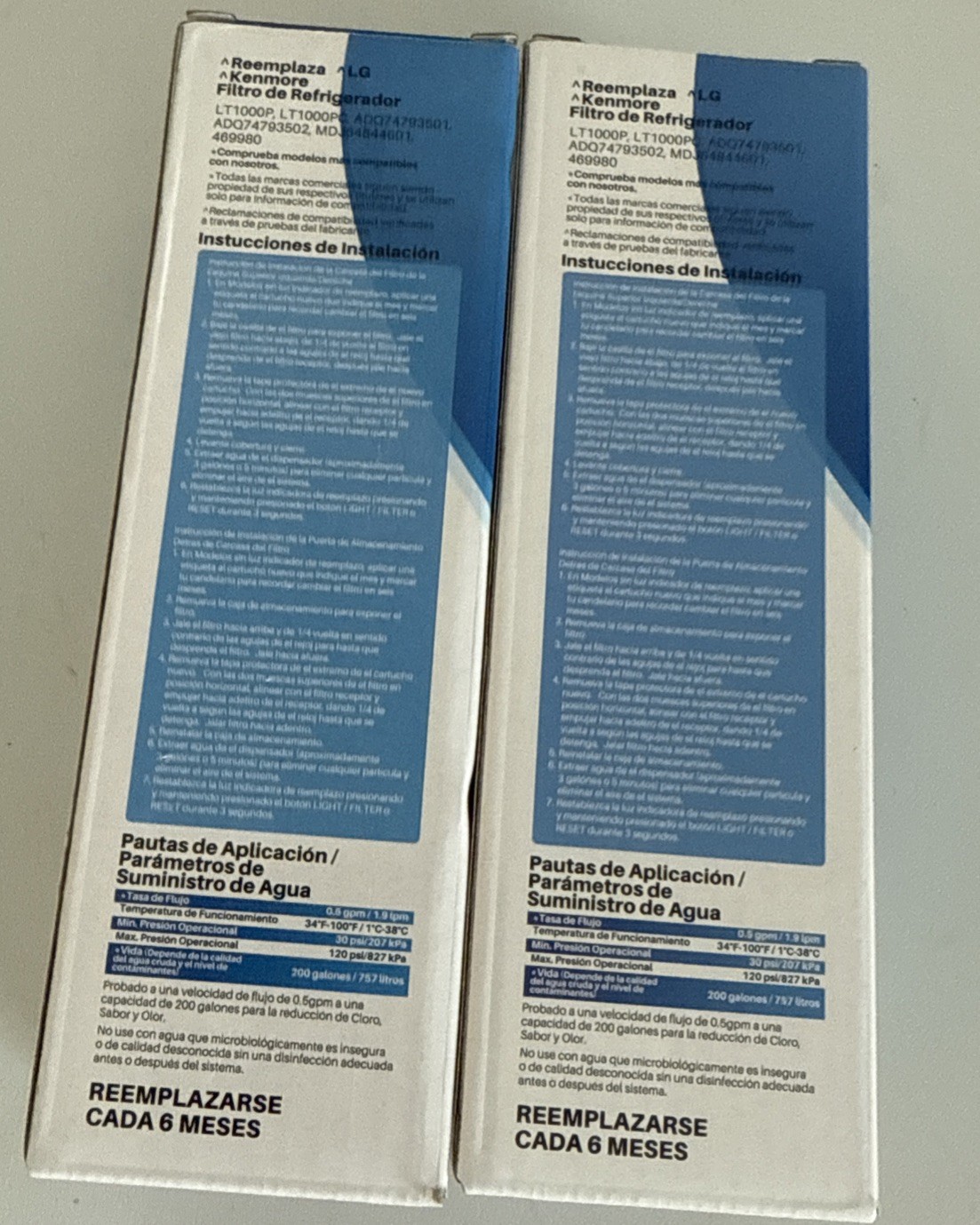 Lot 2 IcePure RWF4700A Refrigerator Water Filters LG LT1000P Kenmore ADQ747935