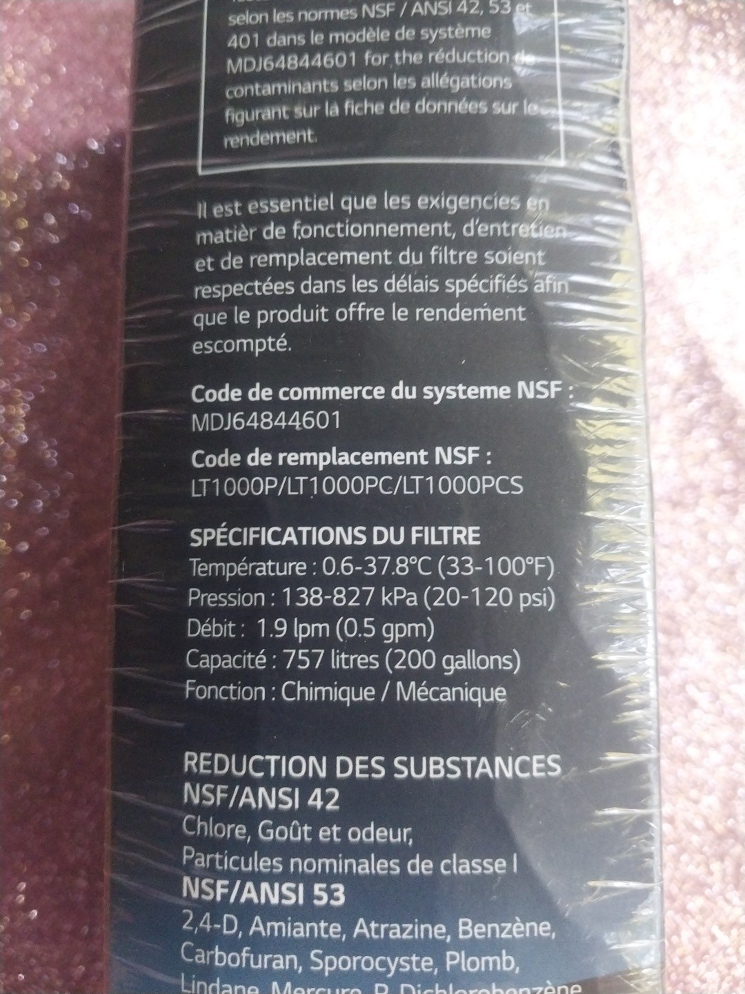 LG LT1000P Replacement Water Filter