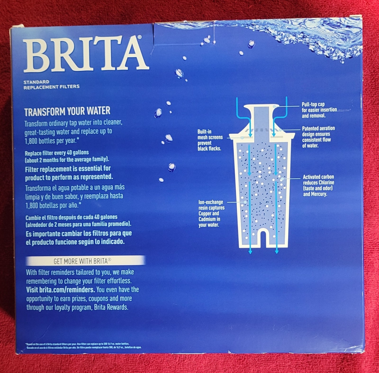 Brita 987554 10 Pack Pitcher Replacement Filters